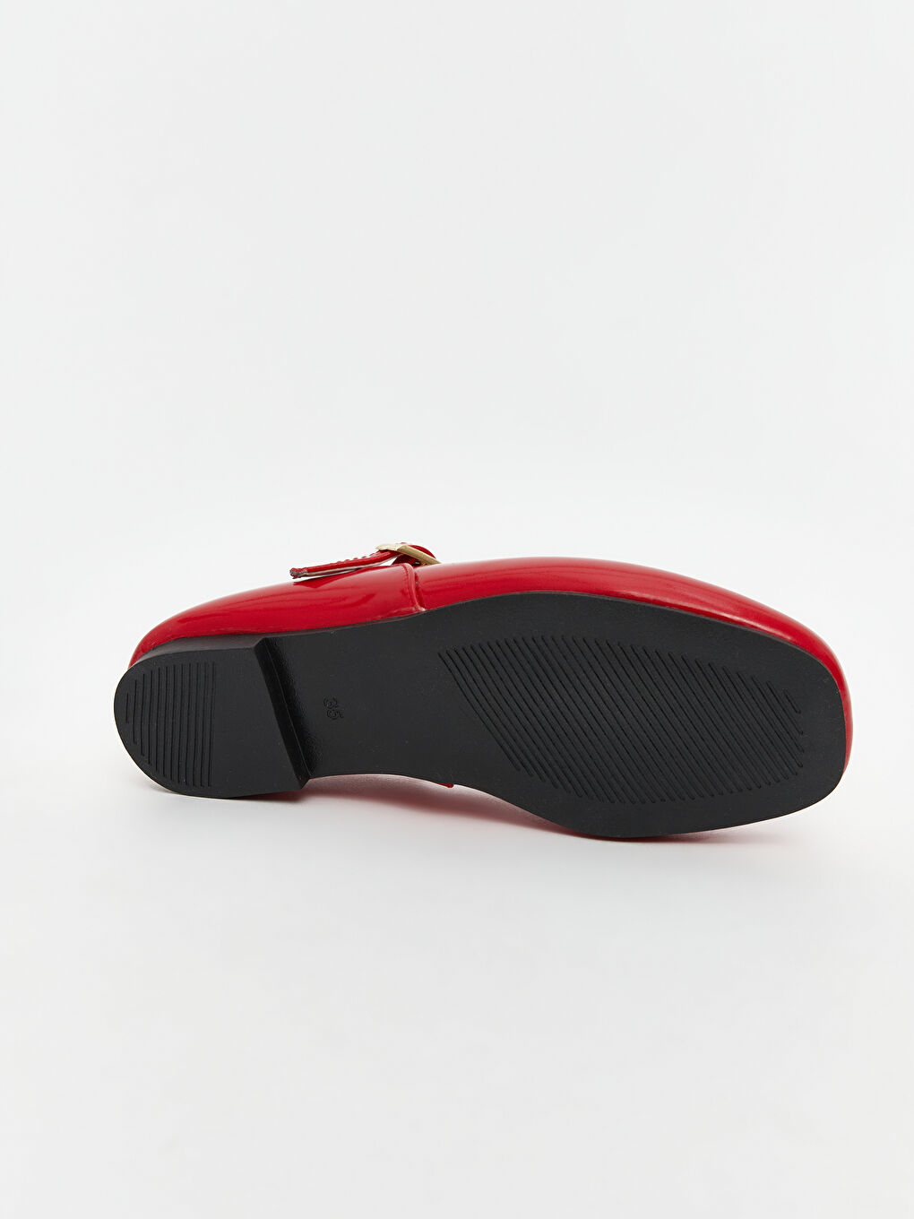 Kırmızı Rugan Kız Çocuk Babet-3