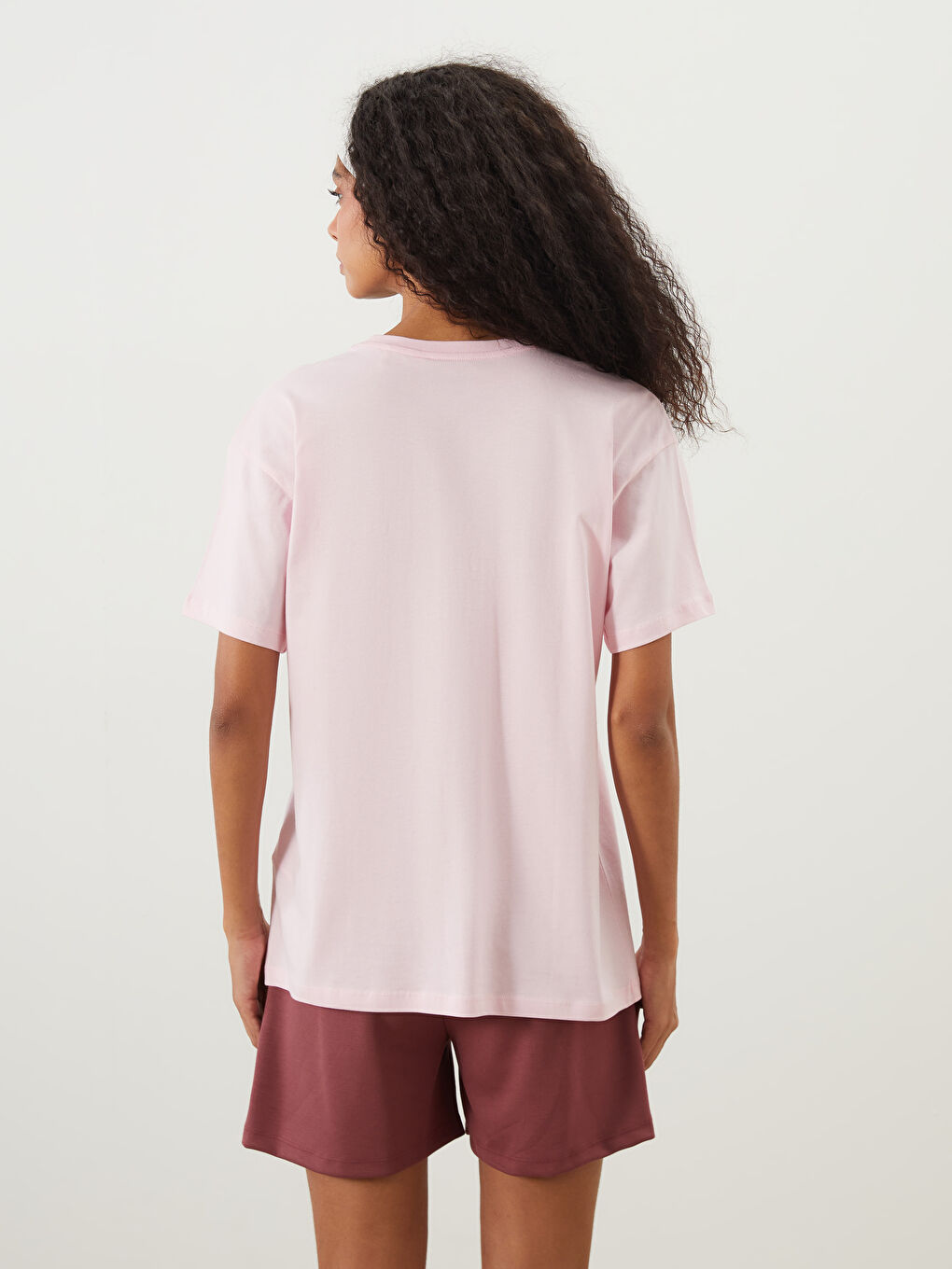Crew Neck Printed Women's Sports T-Shirt -S5Q378Z8-CUK