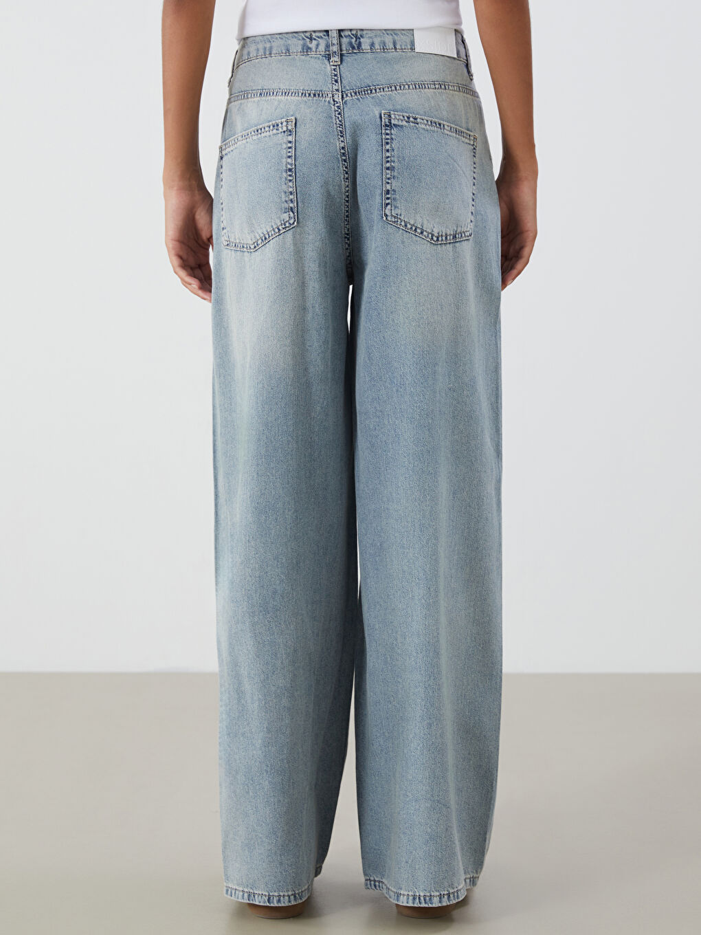 Mavi Wideleg Kadın Jean Pantolon-3