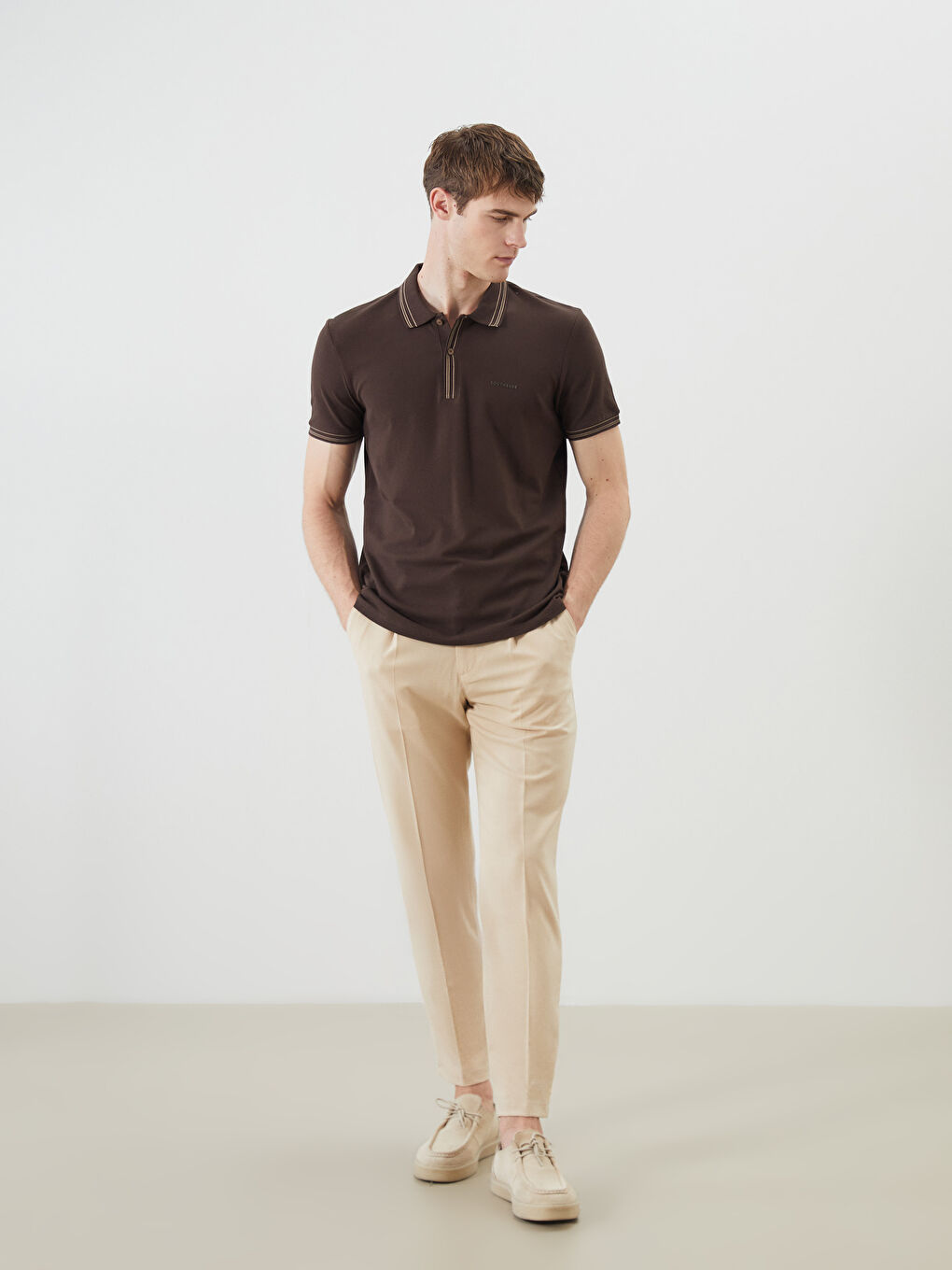 تیشێرت یه‌خه‌ی پۆڵۆ پیکێ بۆ پیاوان-1