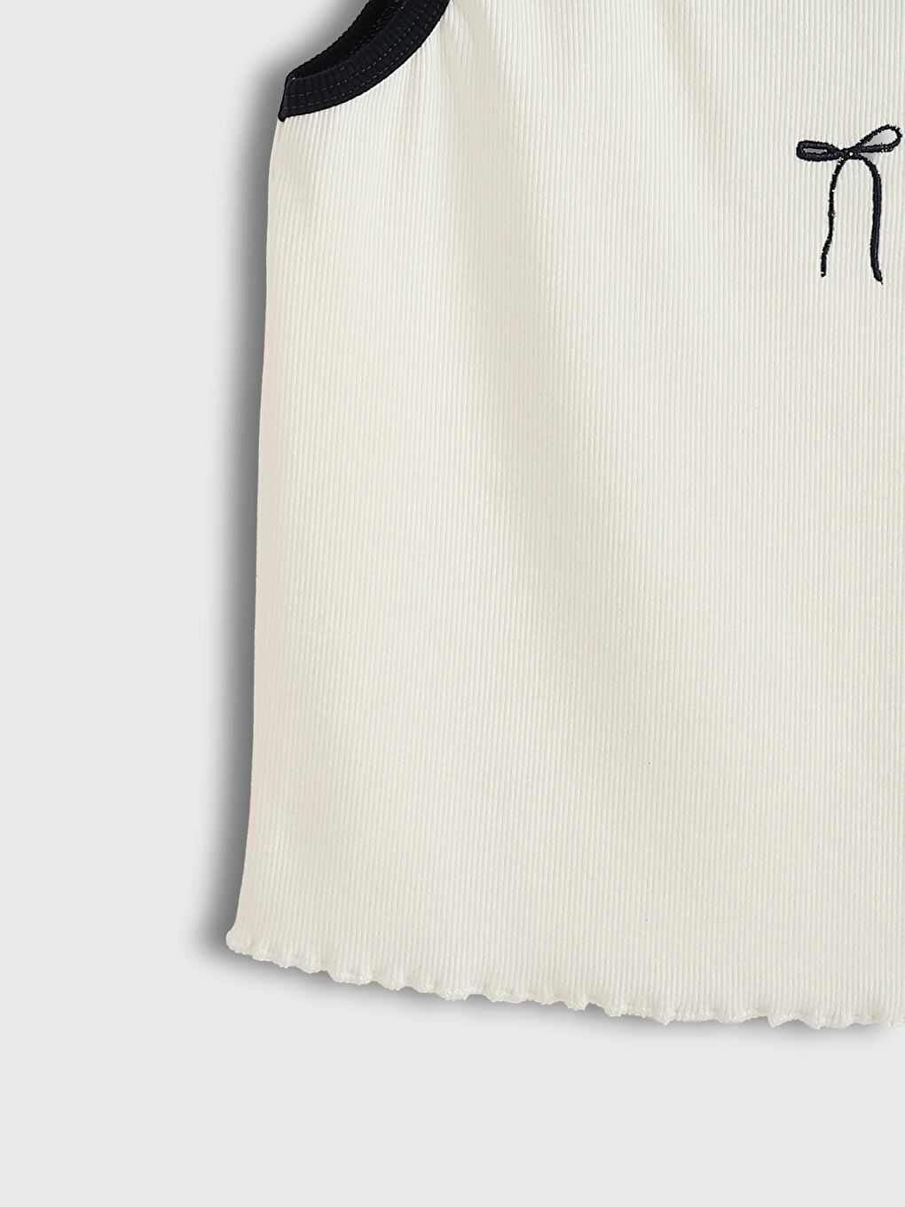 Square Neck Printed Girl's Crop Tank Top-2