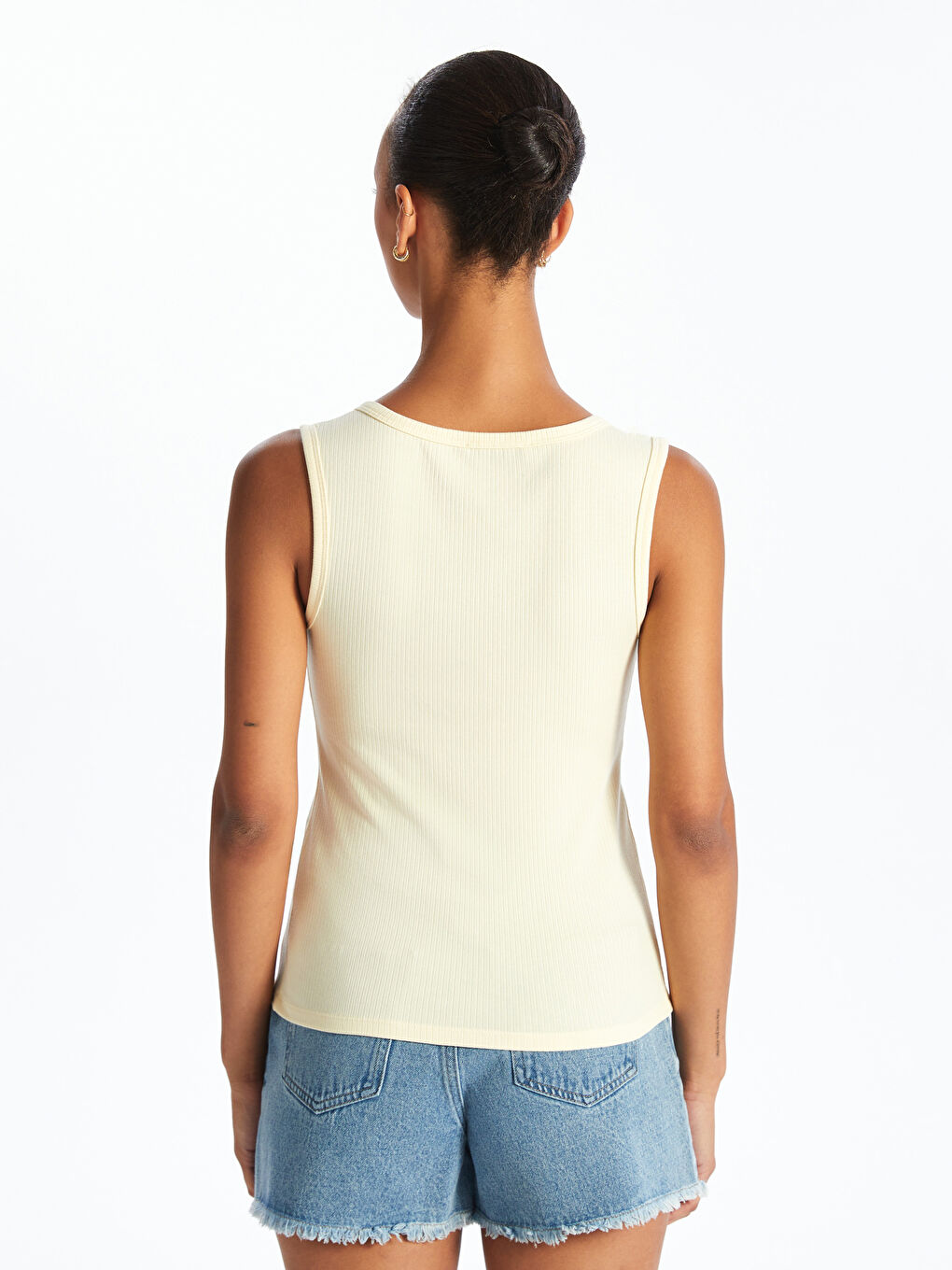 Sarı U Yaka Kadın Atlet-3