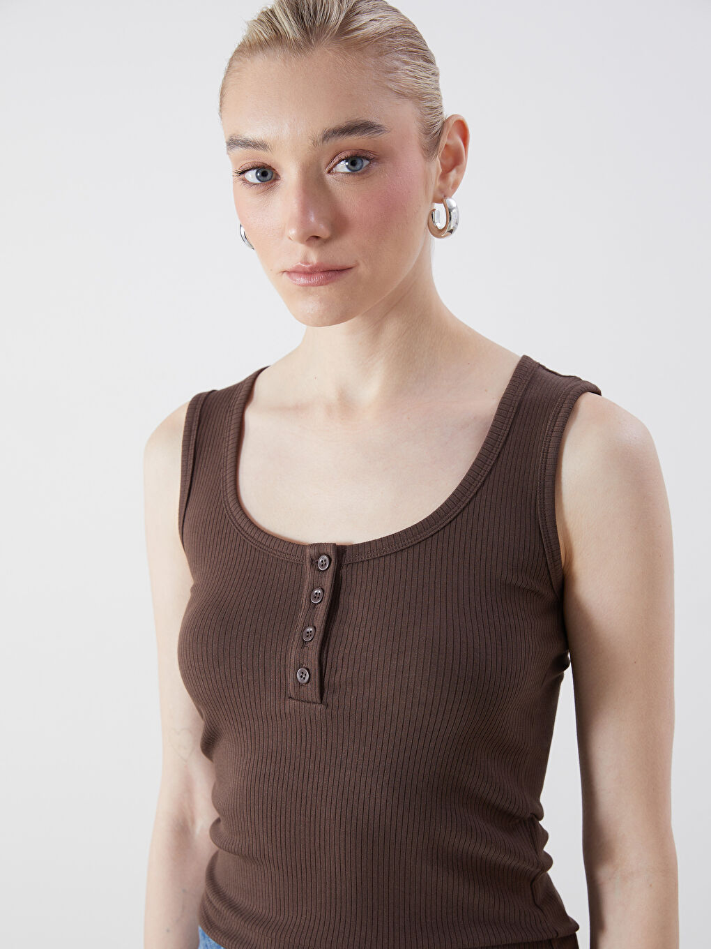 LCW Vision U Neck Women's Tank Top -S5Q422Z8-R39