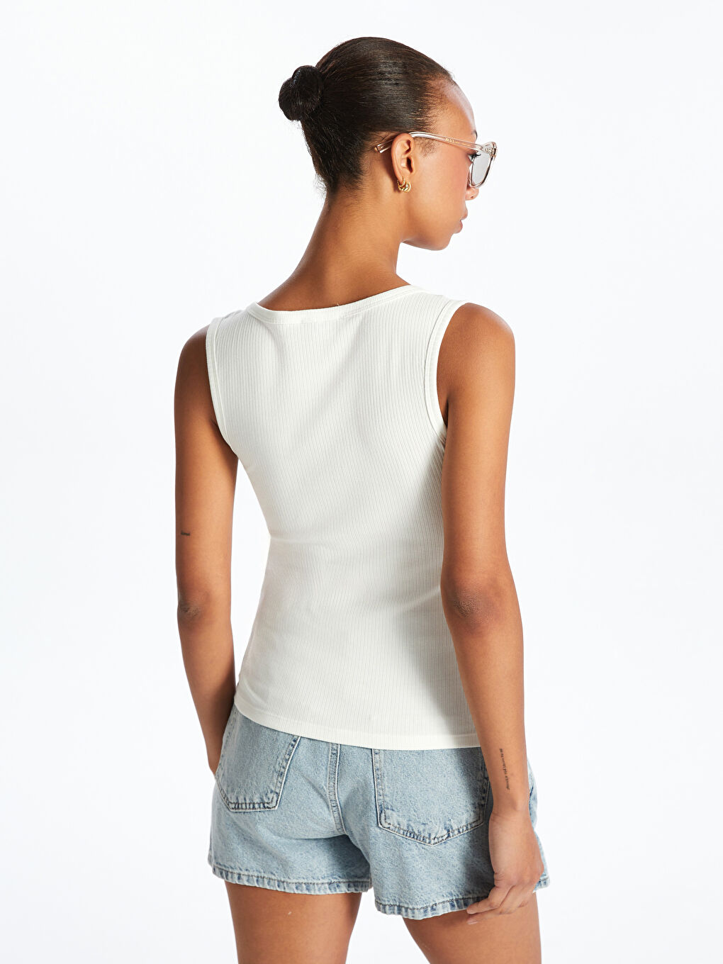 LCW Vision U Neck Women's Tank Top -S5Q422Z8-R9J