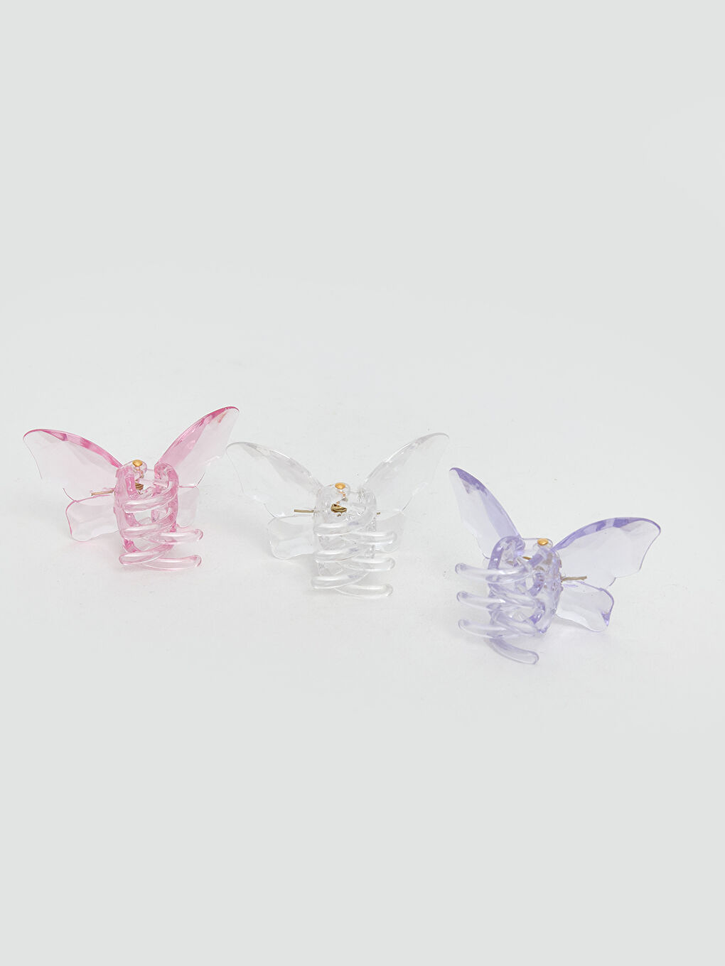 LCW ACCESSORIES Butterfly Figured Women's Claw Clip Set of 3 -S5Q431Z8-M0T