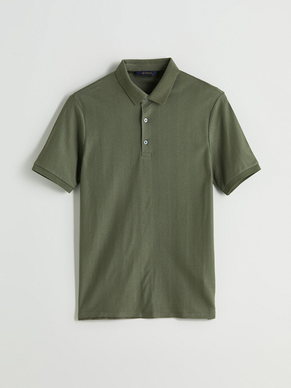 Haki Polo Yaka Pike Erkek Tişört-5