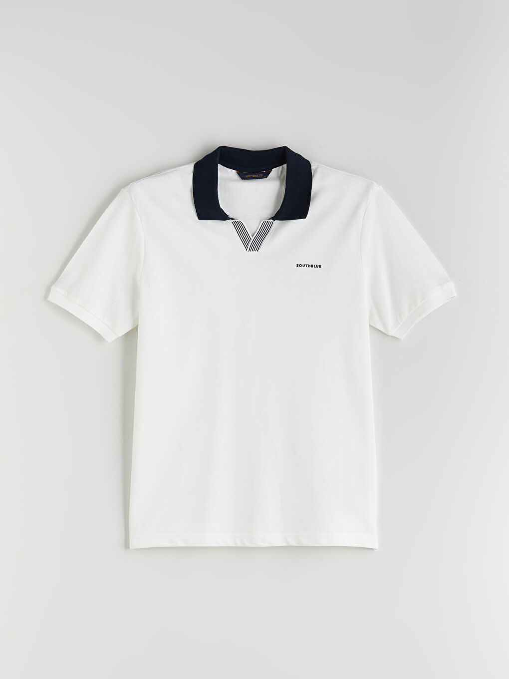 SOUTHBLUE Polo Neck Pique Men's T-Shirt -S5Q479Z8-R9J