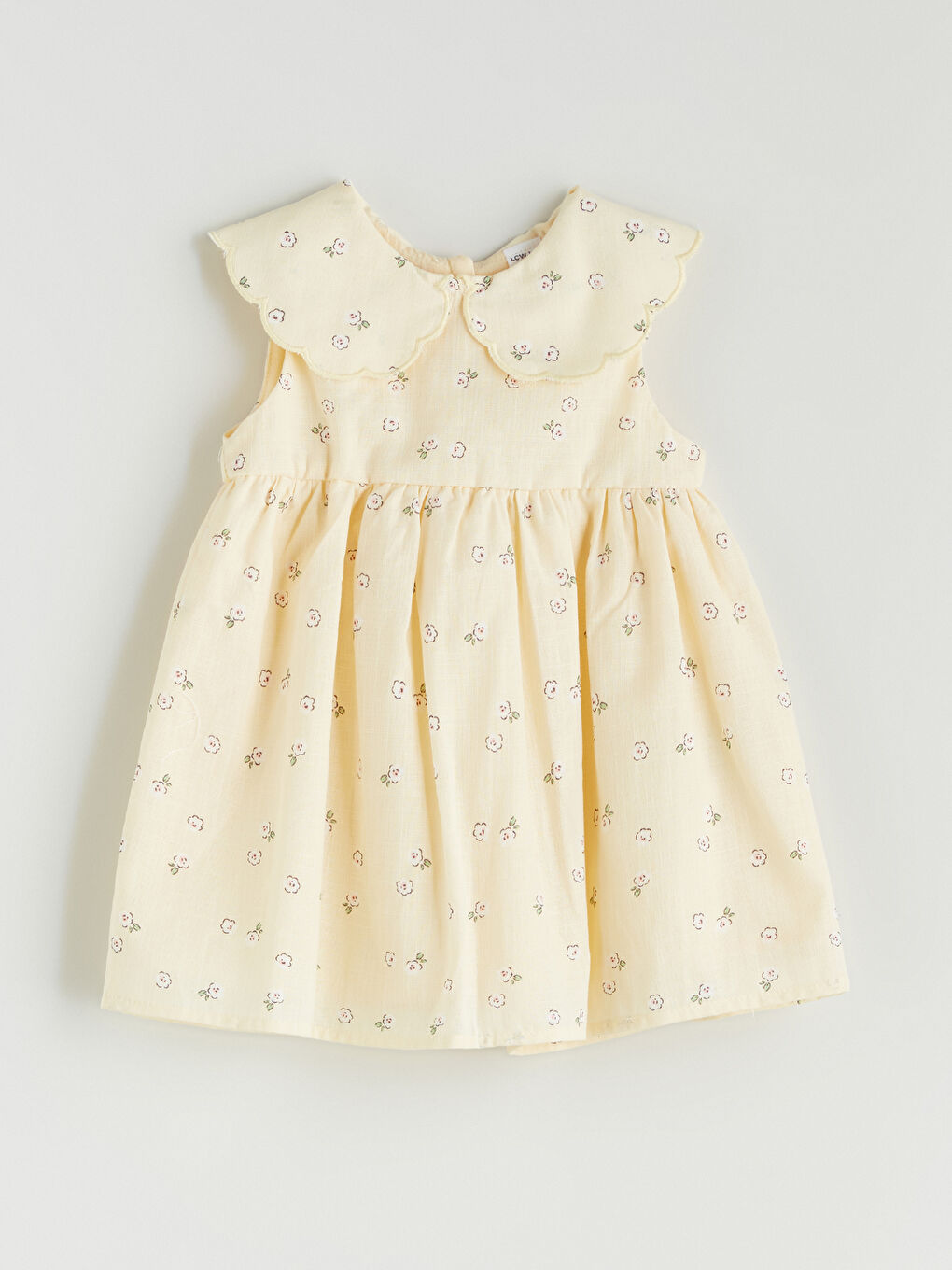 Peter Pan Collar Floral Baby Girls' Dress -S5Q493Z1-LUG
