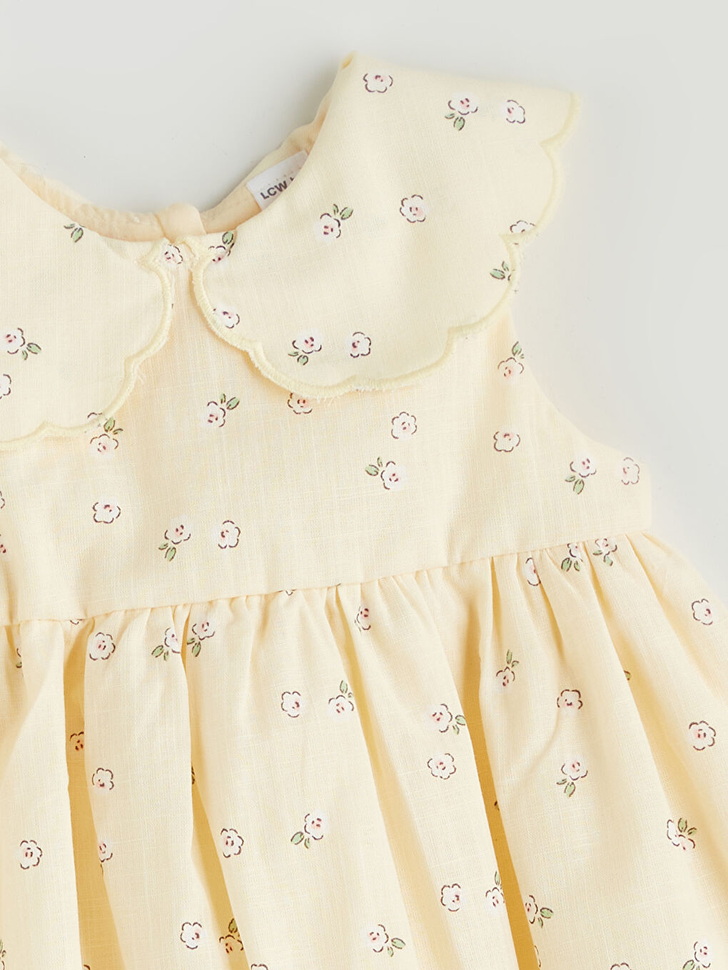 Peter Pan Collar Floral Baby Girls' Dress -S5Q493Z1-LUG