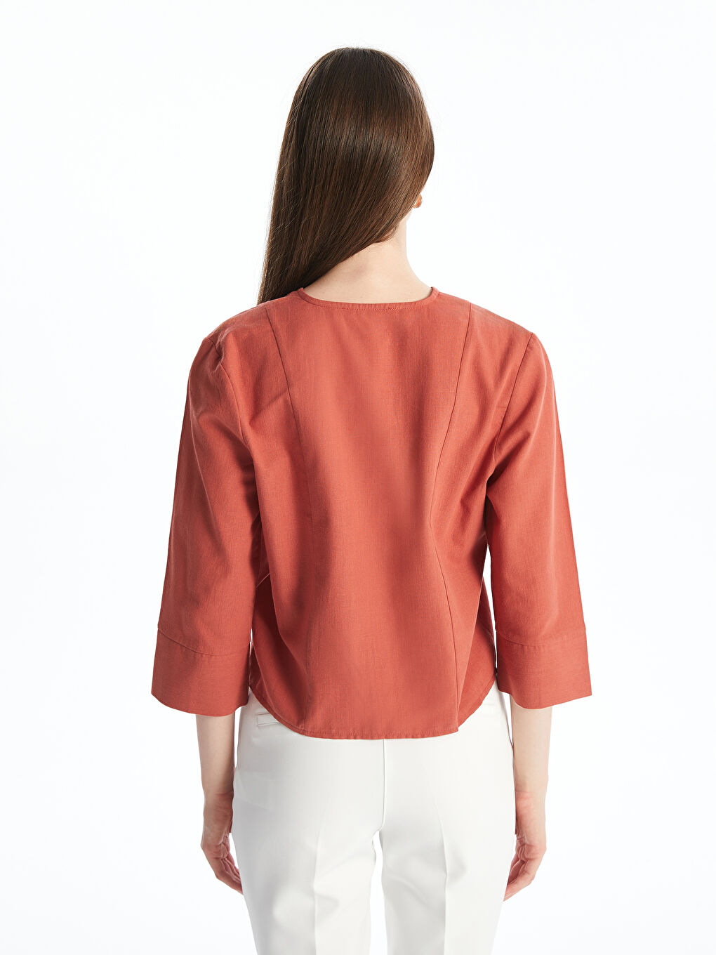 Woman BROWN Blouse -S5Q495Z8-R1Y