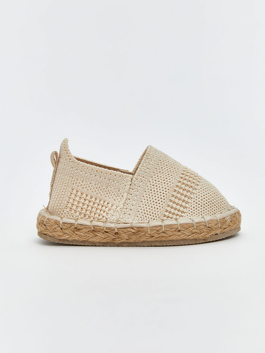 Beyaz Hasır Tabanlı Kız Bebek İlk Adım Ayakkabısı-1