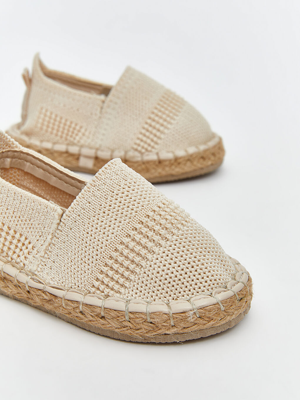 Beyaz Hasır Tabanlı Kız Bebek İlk Adım Ayakkabısı-2