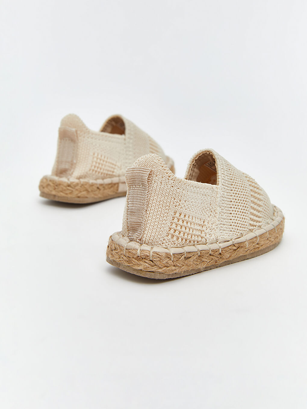 Beyaz Hasır Tabanlı Kız Bebek İlk Adım Ayakkabısı-4