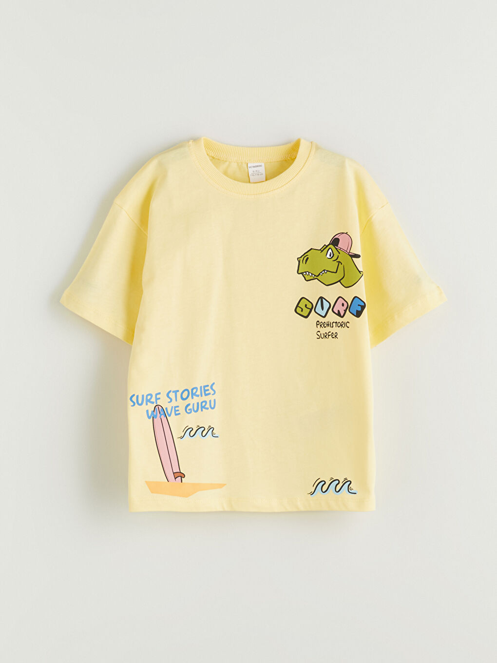 Crew Neck Printed Boy's T-Shirt -S5Q527Z1-FRE