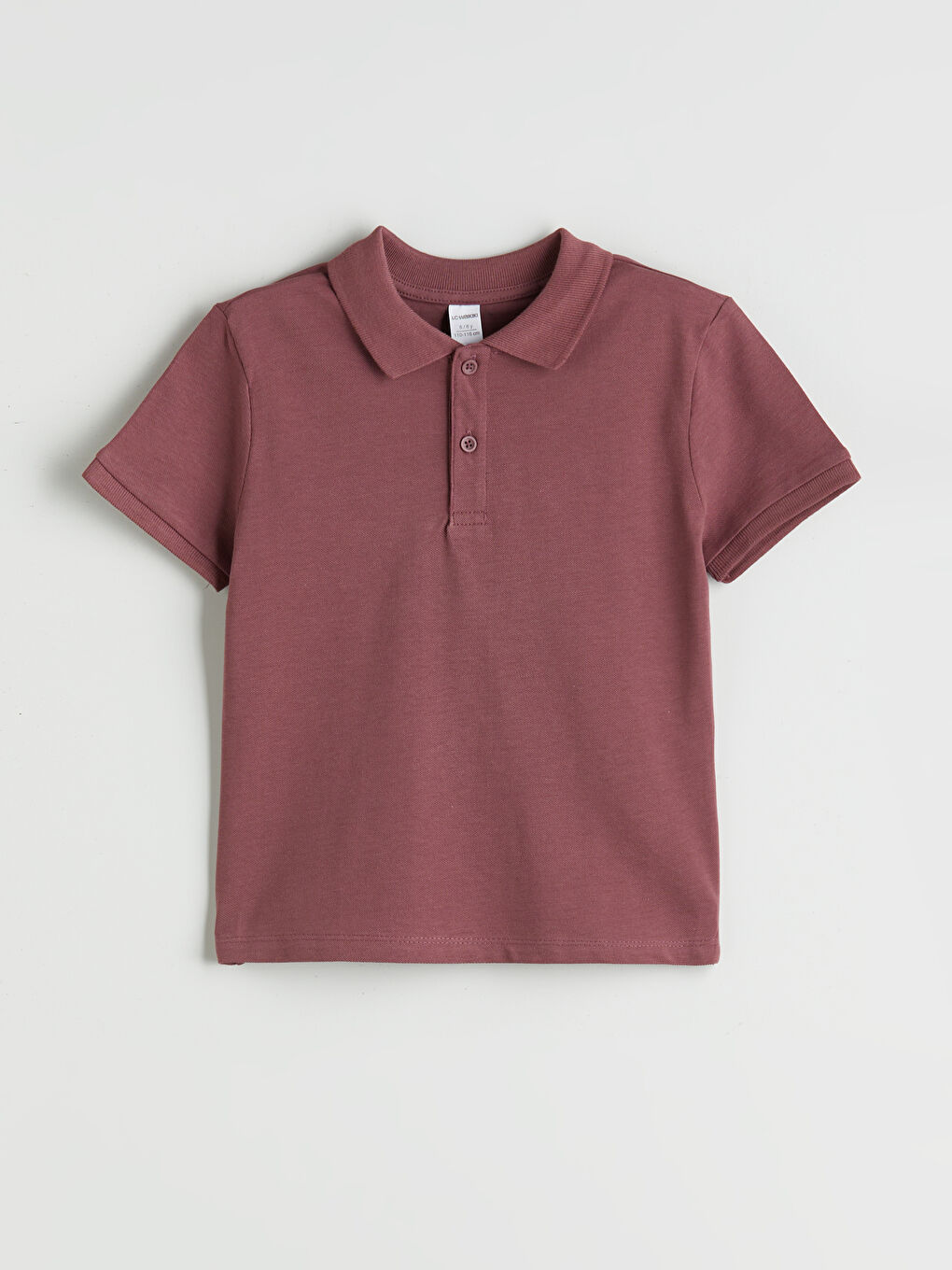 Pembe Polo Yaka Basic Erkek Çocuk Tişört