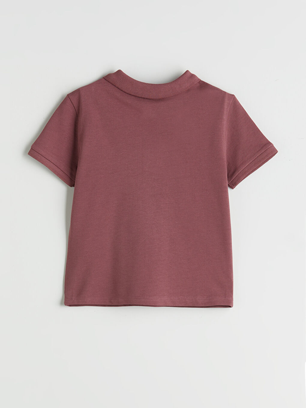 Pembe Polo Yaka Basic Erkek Çocuk Tişört-1