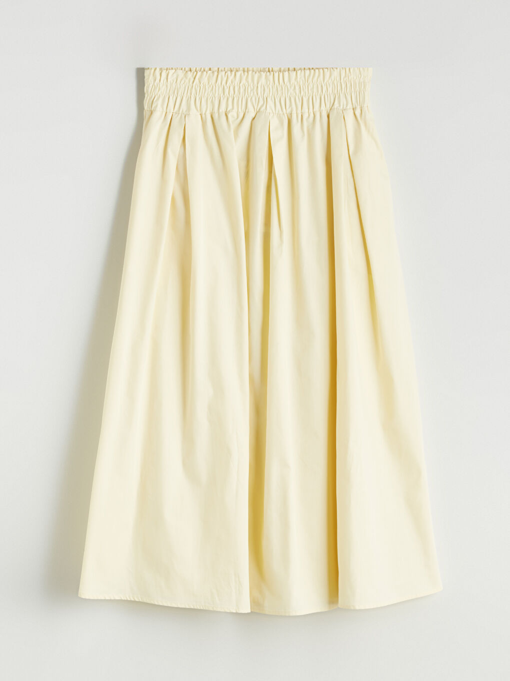 XSIDE Elasticated Waist Poplin Skirt -S5Q539Z8-CRK