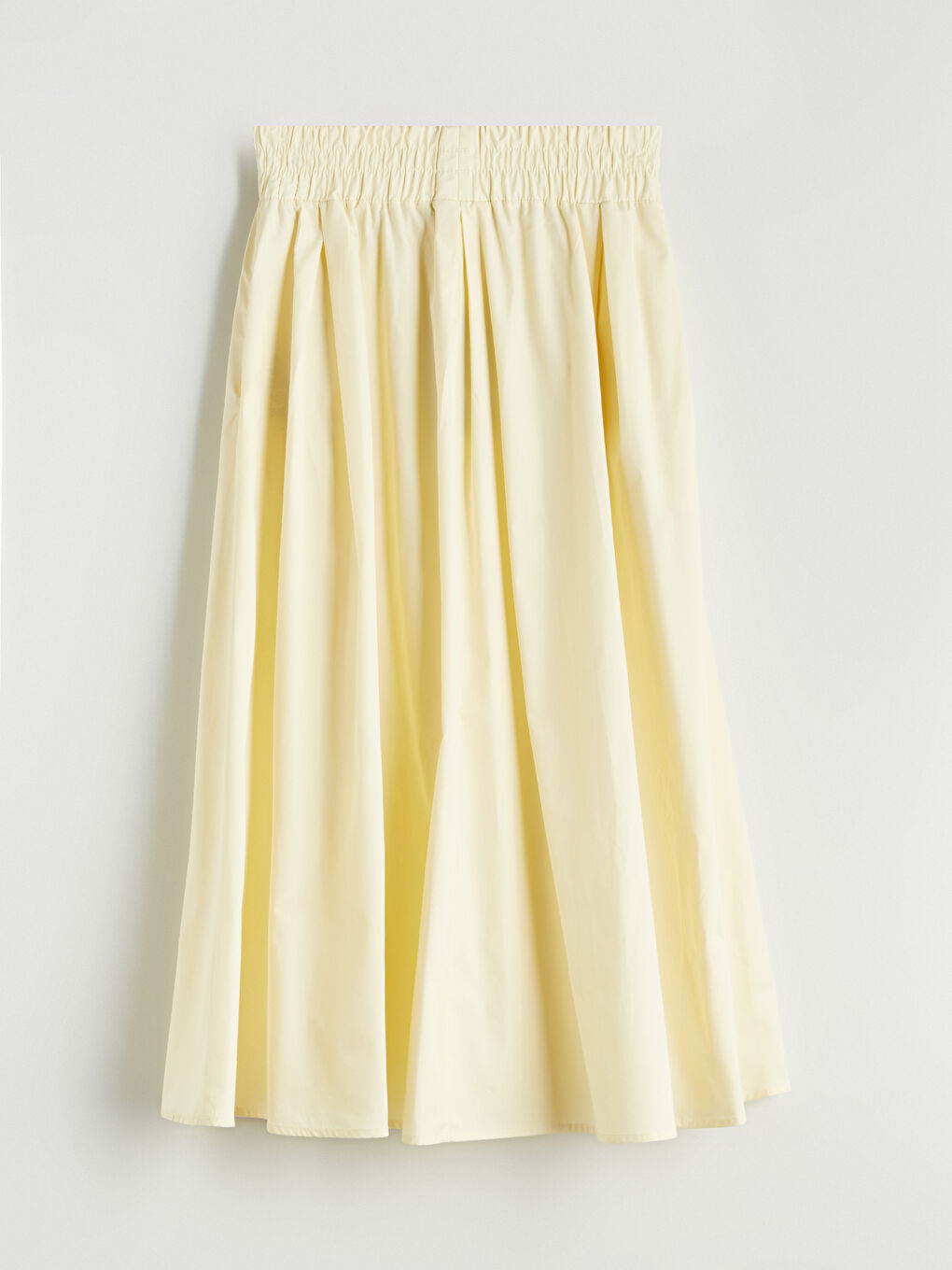 XSIDE Elasticated Waist Poplin Skirt -S5Q539Z8-CRK