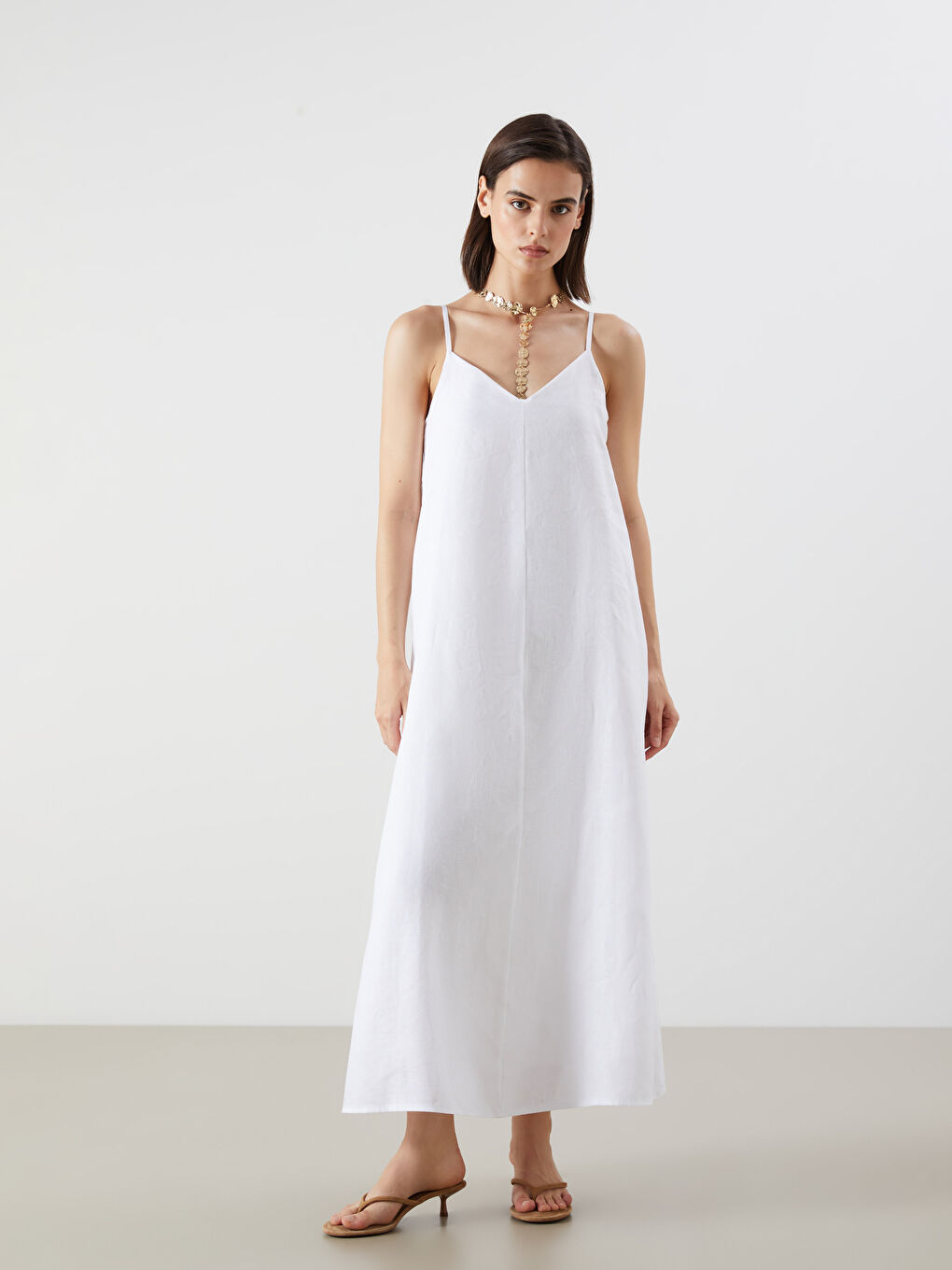 LCW Vision Woman ECRU Dress -S5Q558Z8-R9J