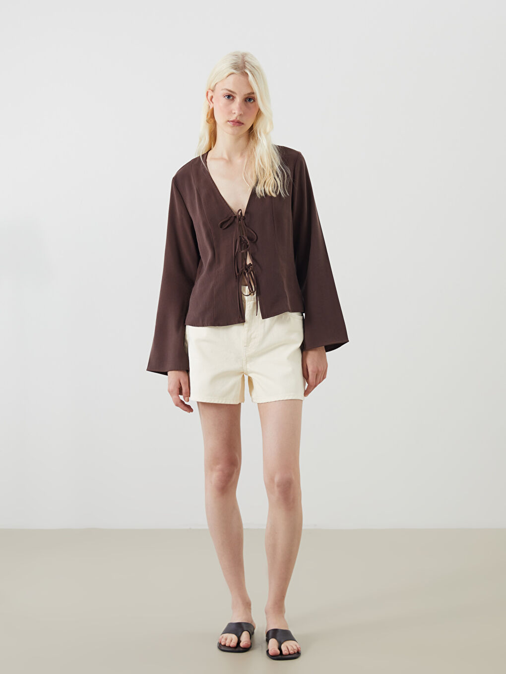 Woman BROWN Blouse -S5Q560Z8-VKD