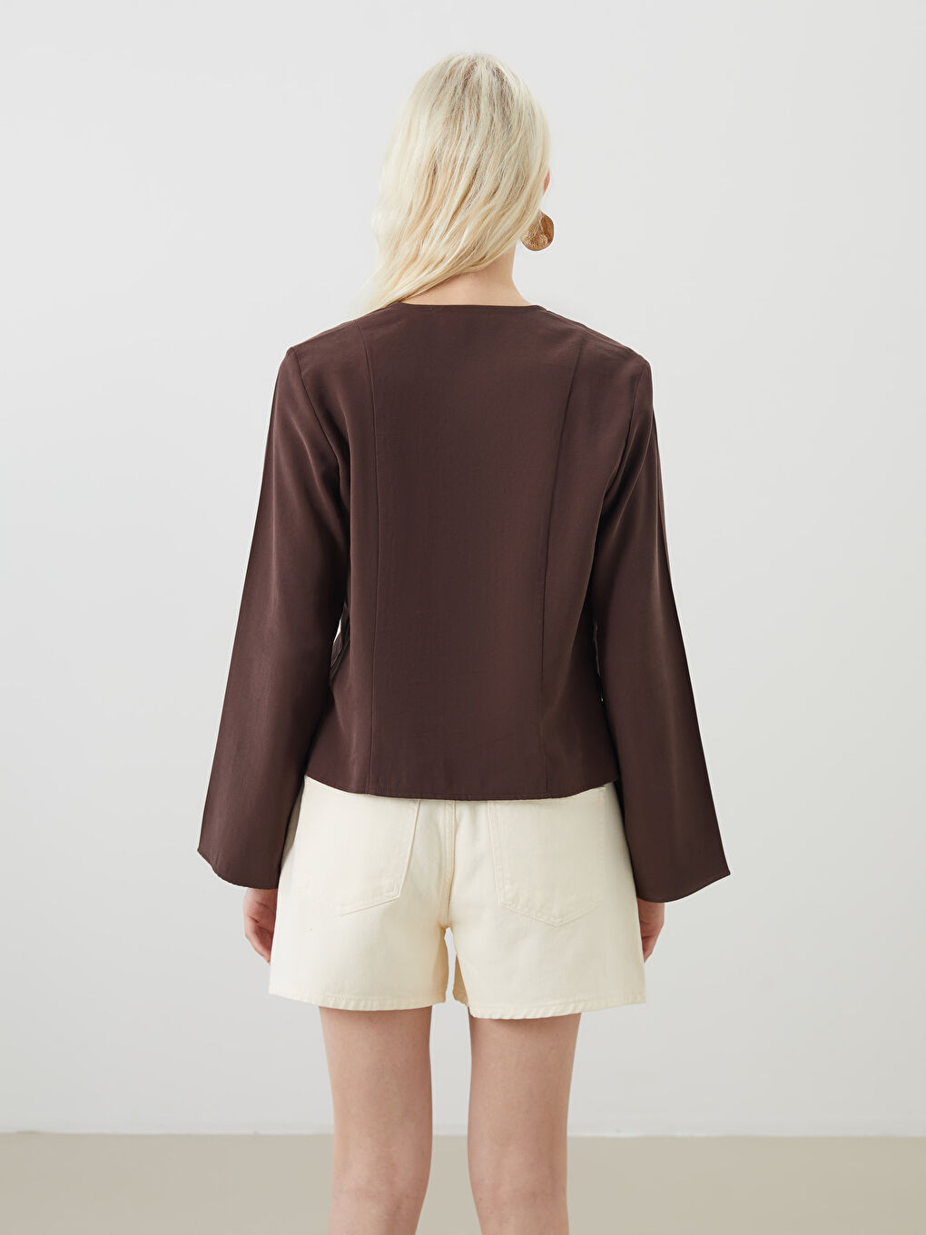 Woman BROWN Blouse -S5Q560Z8-VKD
