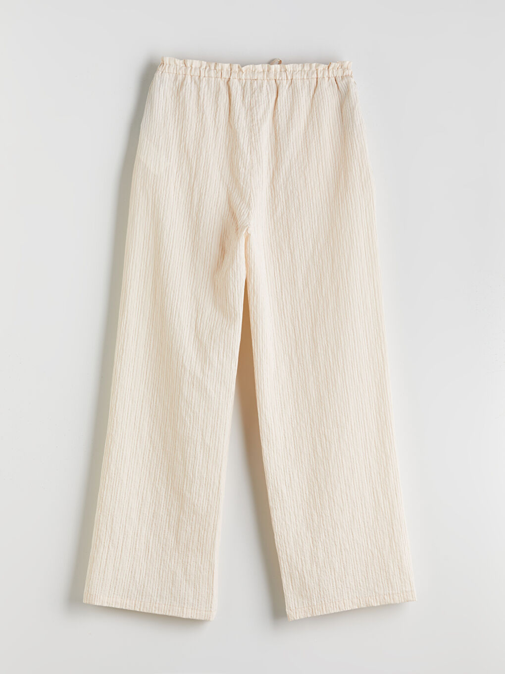 LCW Vision Elasticated Waist Striped Wide Leg Women's Trousers -S5Q561Z8-LEW