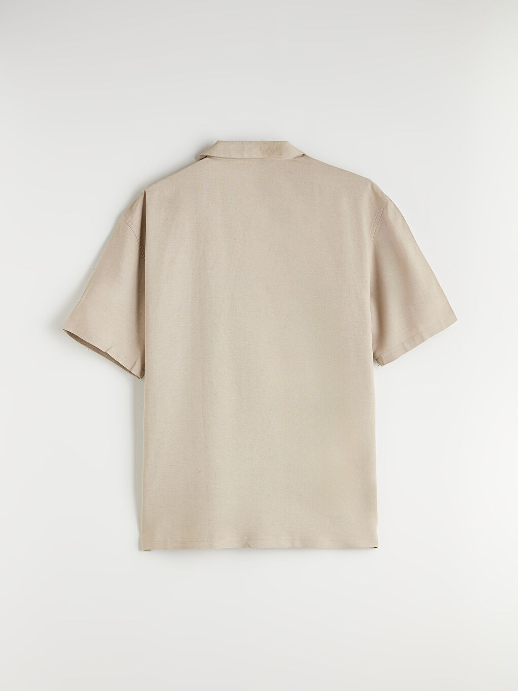 XSIDE Relaxed Fit Resort Neck Short Sleeve Linen Blend Men's Shirt -S5Q576Z8-ZT8