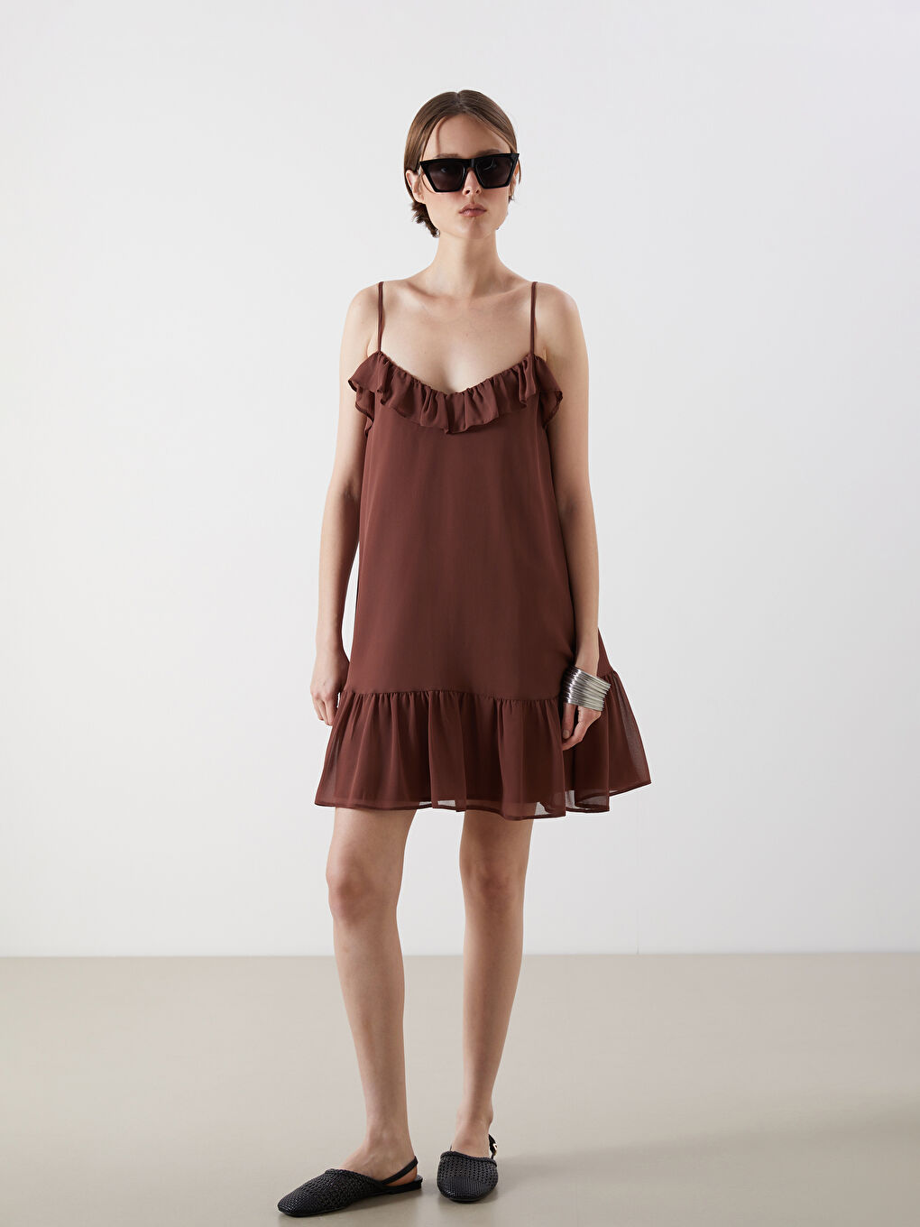 Woman BROWN Dress -S5Q582Z8-HHB