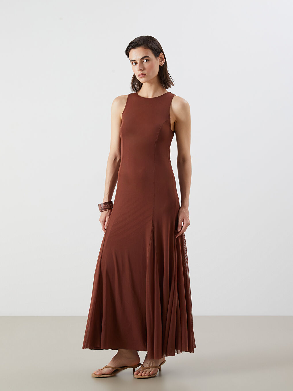 Woman BROWN Dress -S5Q583Z8-HHB