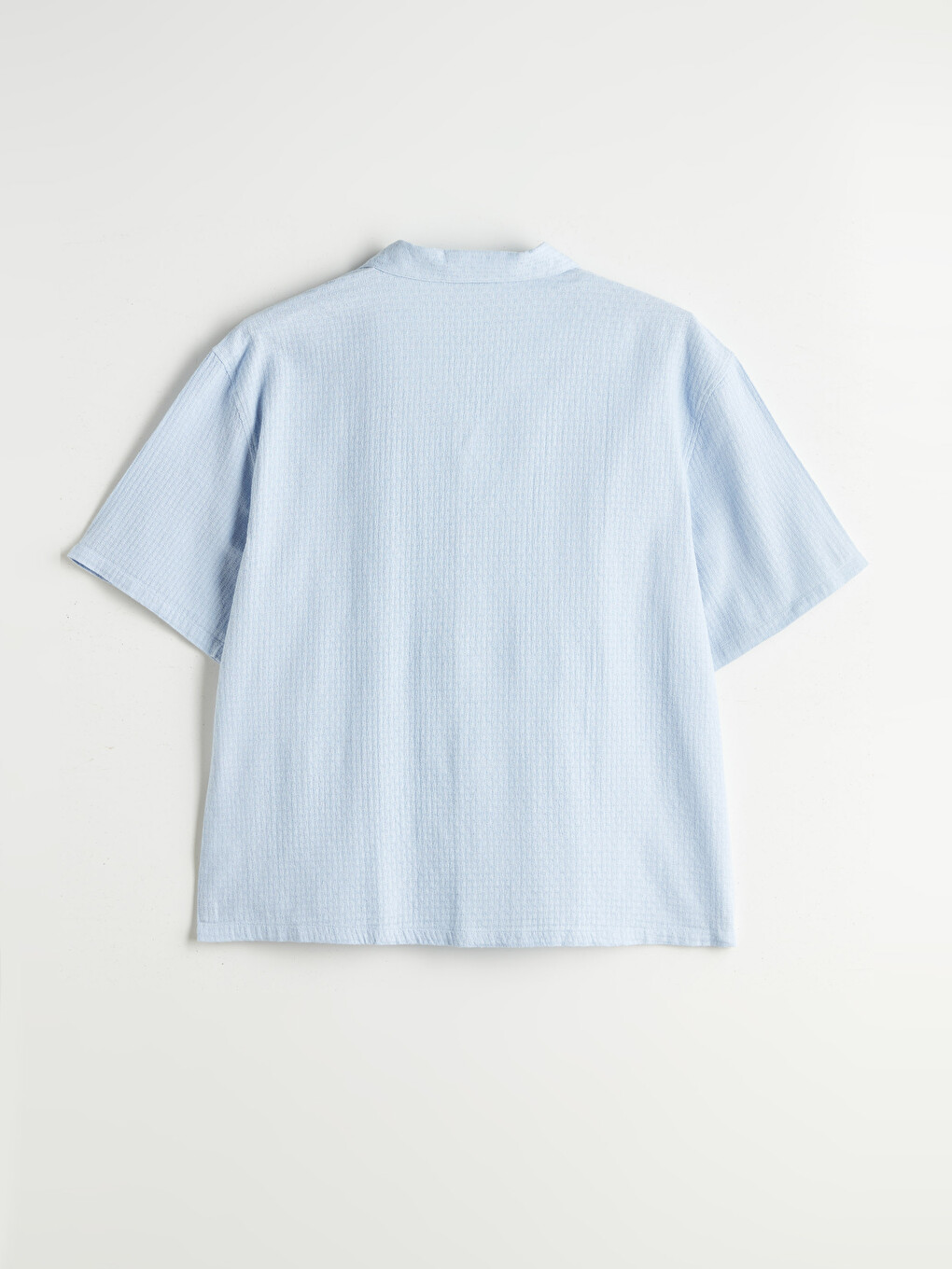 Relaxed Fit Resort Collar Short Sleeve Men's Shirt-5