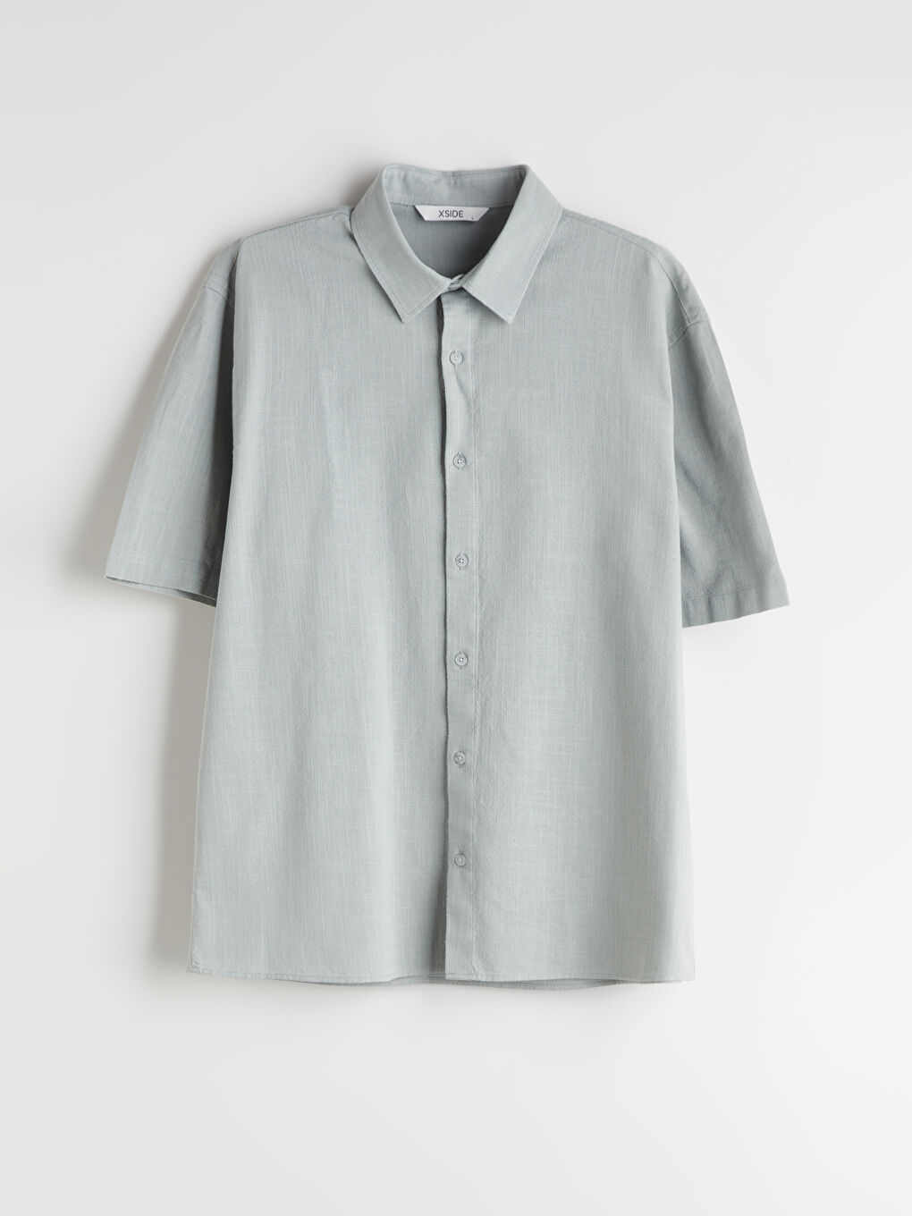 Relaxed Fit Linen Look Men's Shirt -S5Q585Z8-Z6D