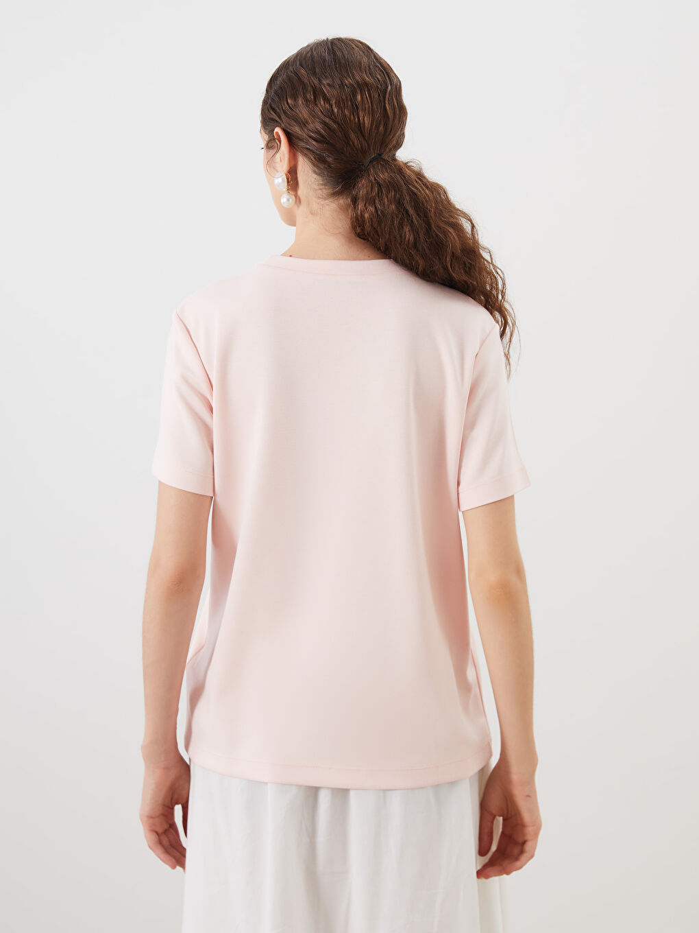Crew Neck Women's T-Shirt -S5Q587Z8-14N
