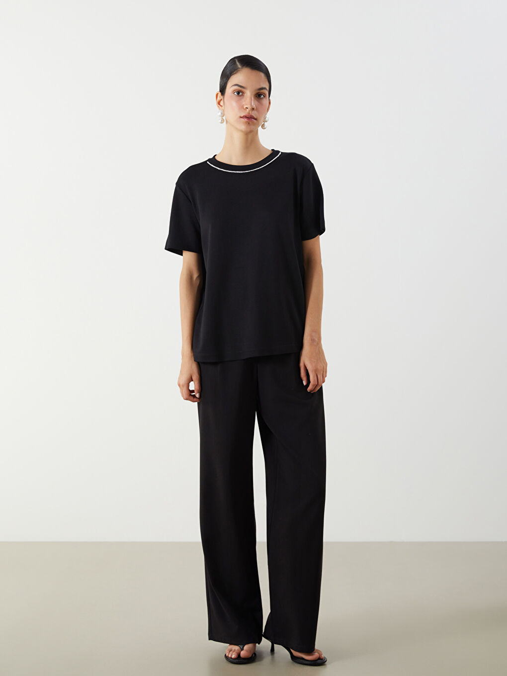 Crew Neck Women's T-Shirt -S5Q587Z8-CVL