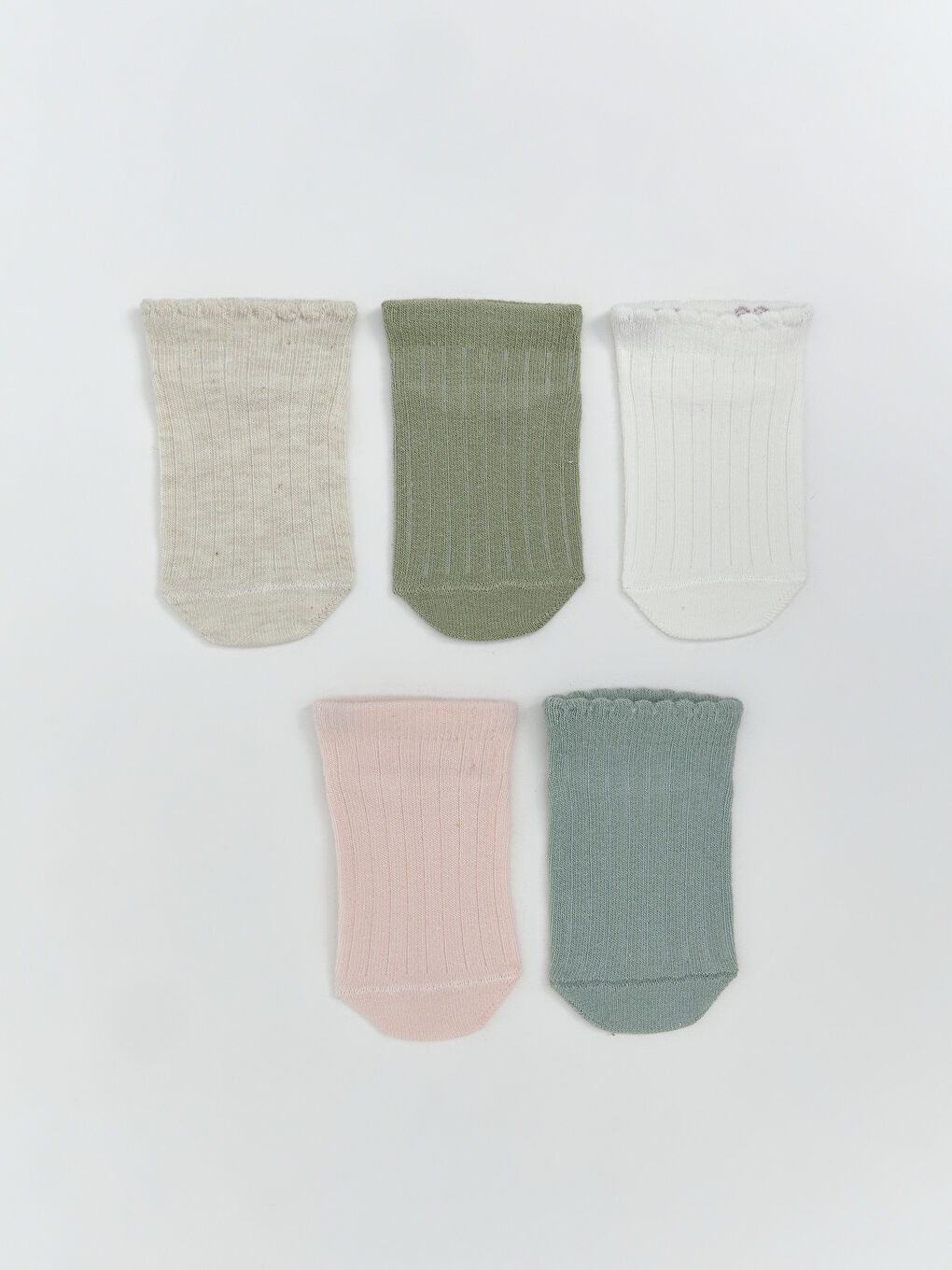 LCW baby Basic Baby Girls Trainer Socks 5 Pack -S5Q589Z1-GA4
