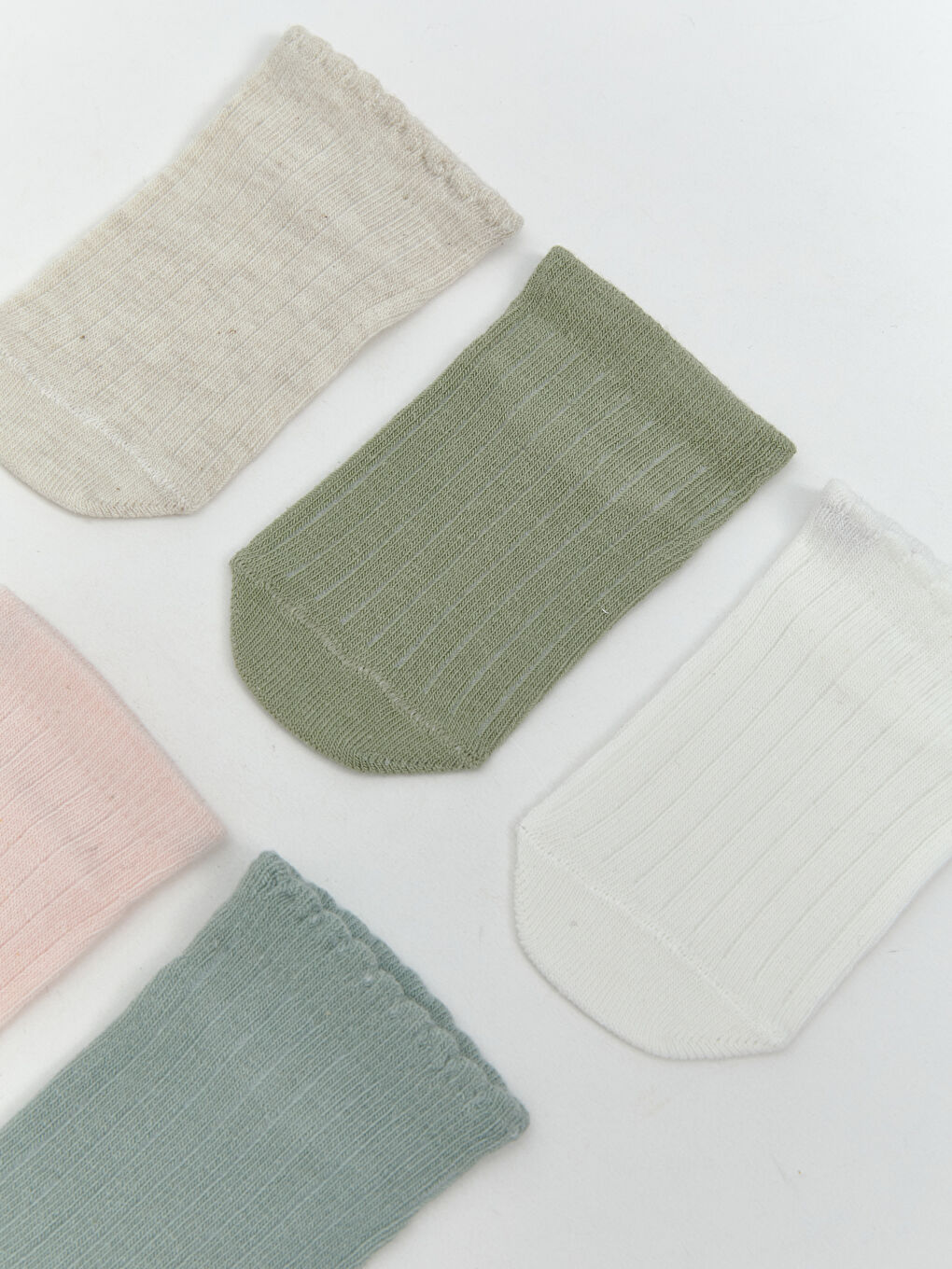 LCW baby Basic Baby Girls Trainer Socks 5 Pack -S5Q589Z1-GA4