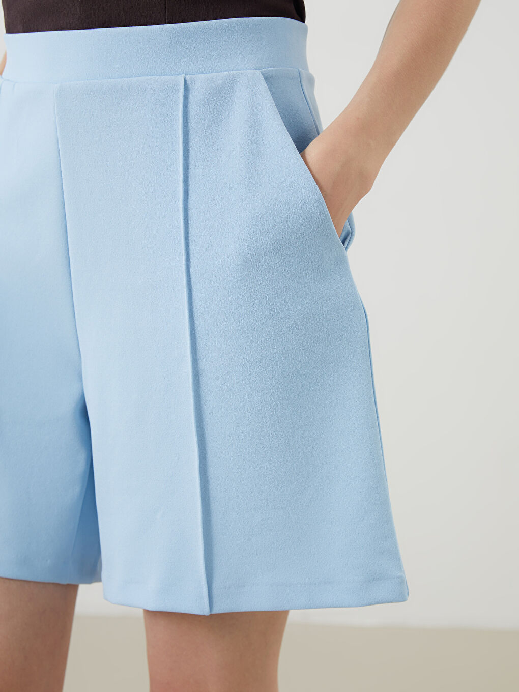 Elasticated Waist Women's Shorts -S5Q590Z8-G4M