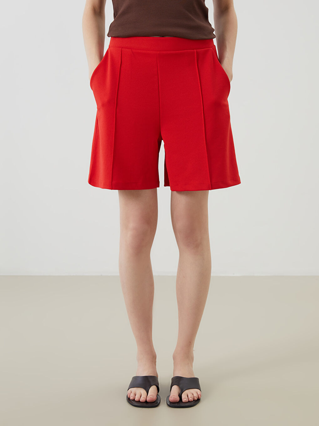 Elasticated Waist Women's Shorts -S5Q590Z8-H0P
