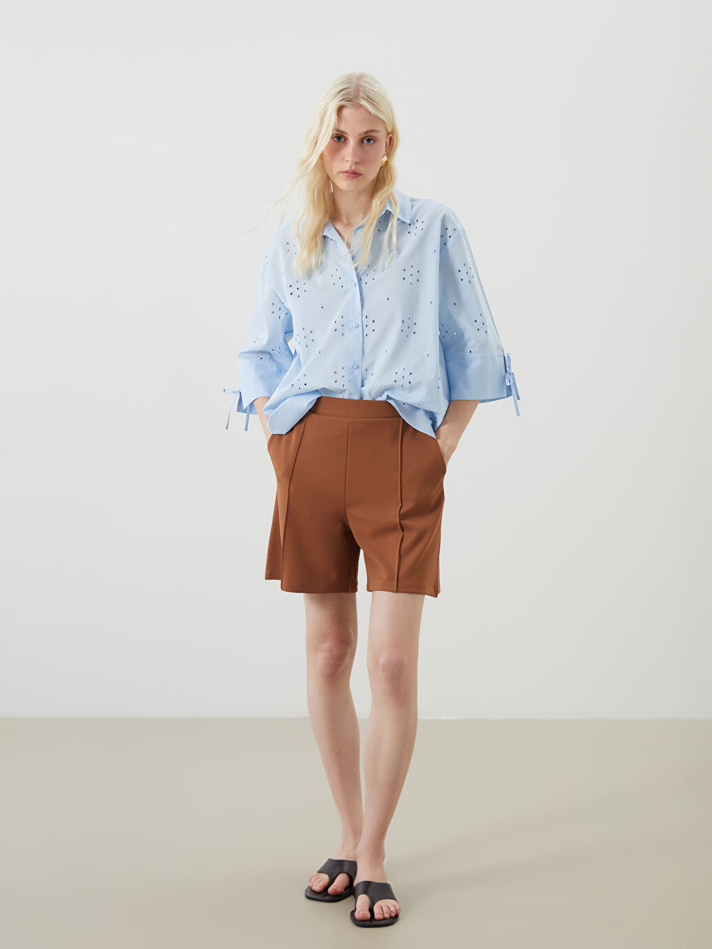 Elasticated Waist Women's Shorts -S5Q590Z8-H3Z