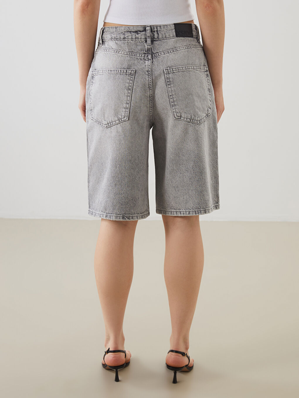 Bermuda Fit Women's Denim Shorts -S5Q595Z8-CWE