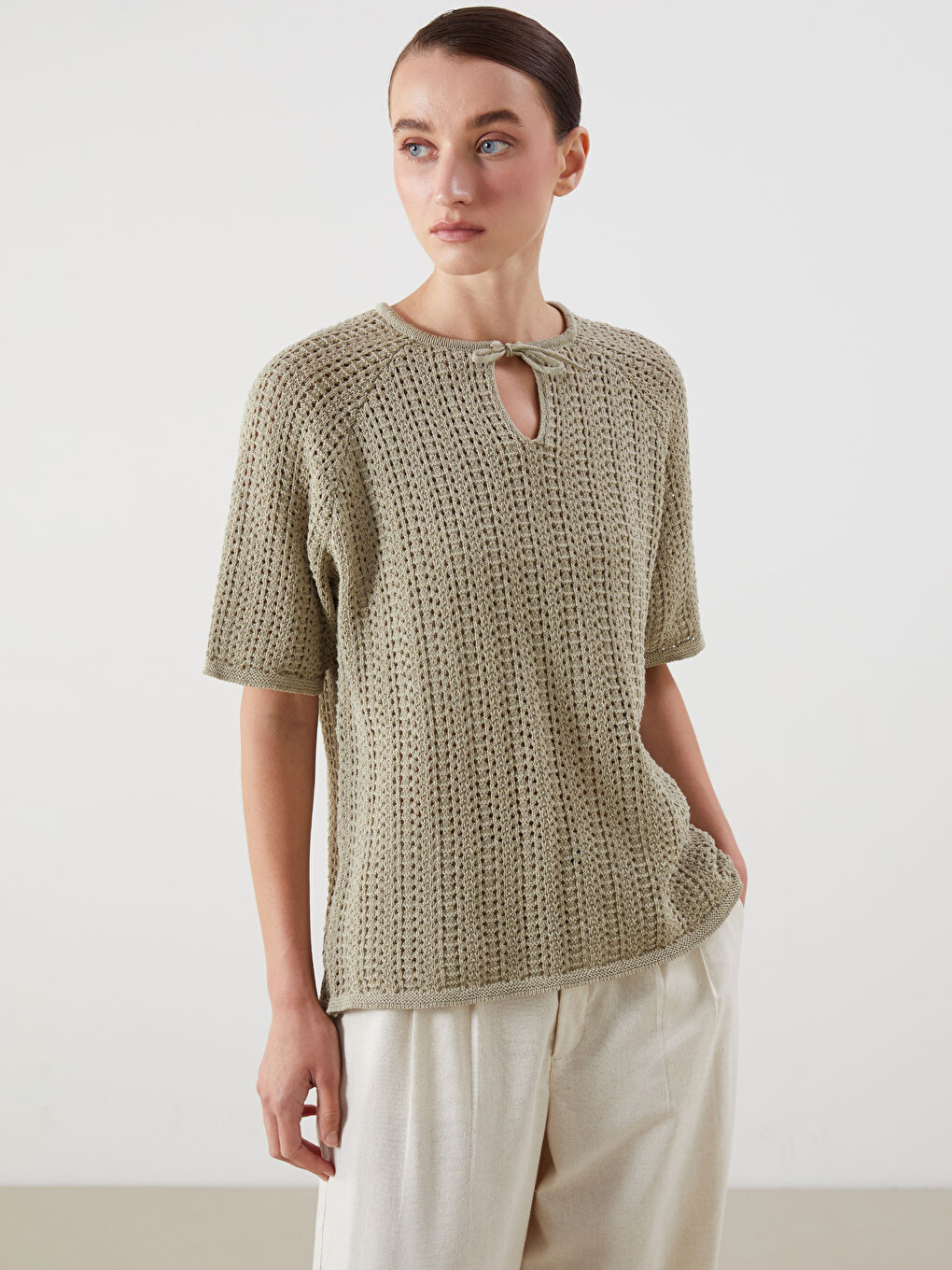 Woman GREEN Sweater -S5Q598Z8-19R
