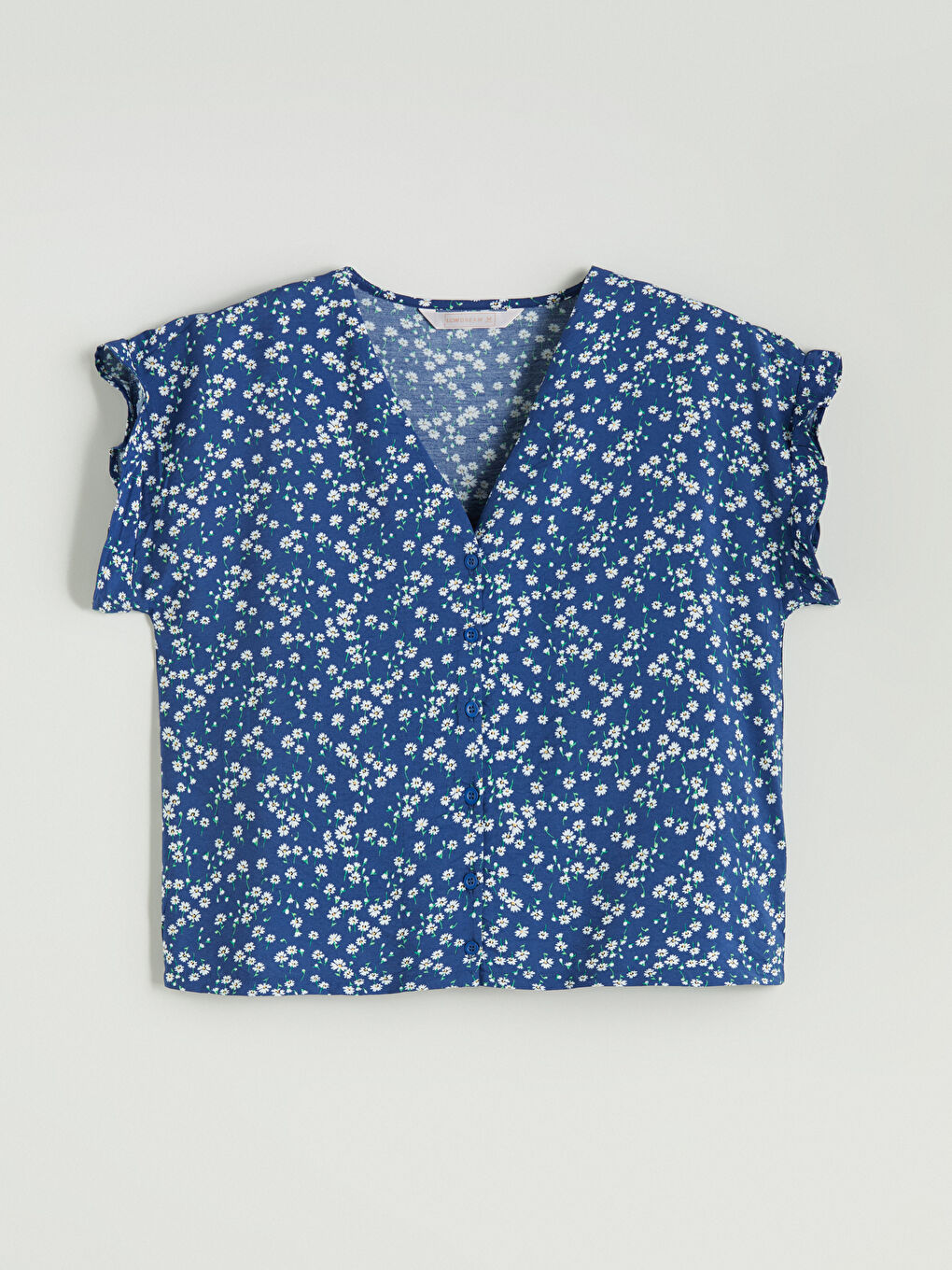 V Neck Floral Women's Shortie Pyjama Set -S5Q613Z8-LSJ