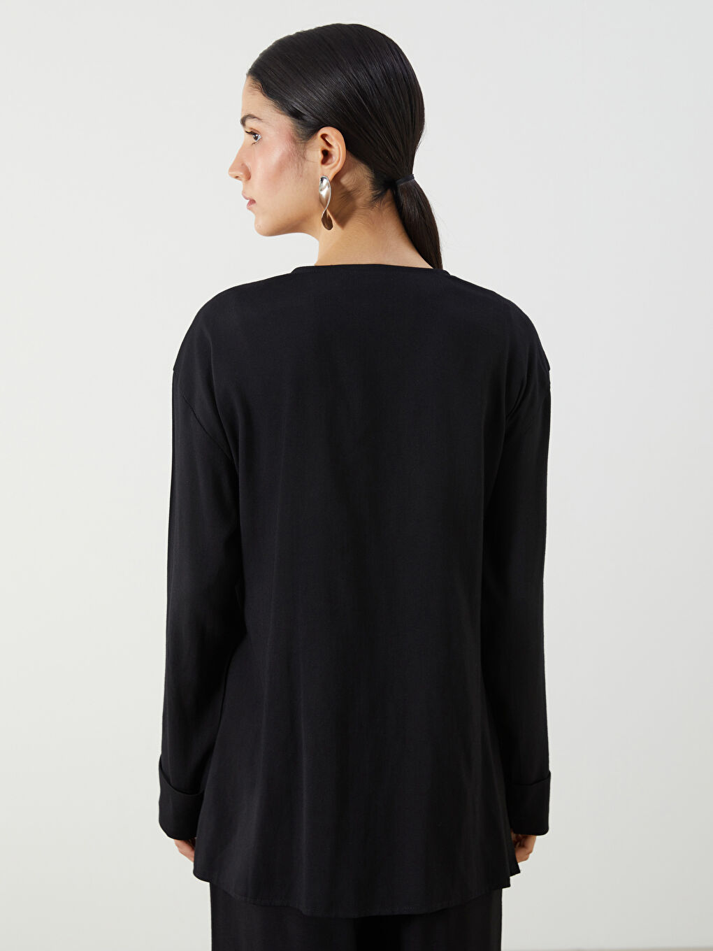Woman BLACK Kimono -S5Q621Z8-CVL