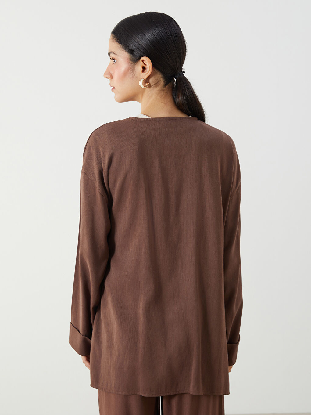 Woman BROWN Kimono -S5Q621Z8-D2N