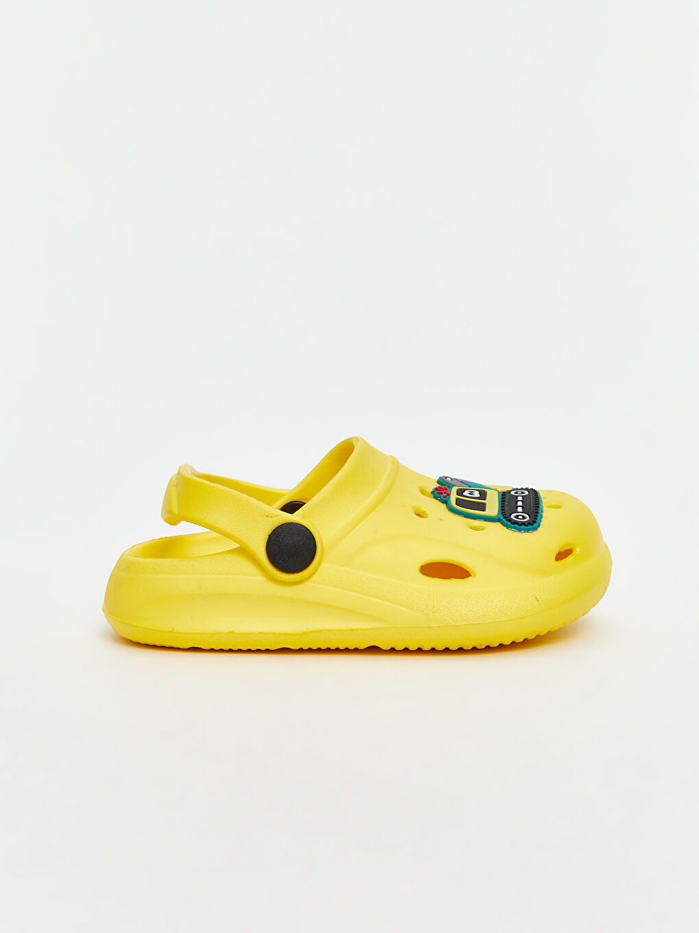 Sarı Baskılı Erkek Bebek Plaj Sandaleti-1