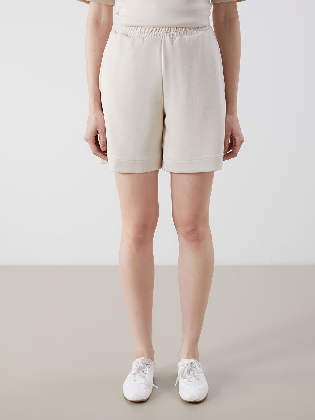 LCW Vision Elasticated Waist Women's Shorts -S5Q634Z8-QW6