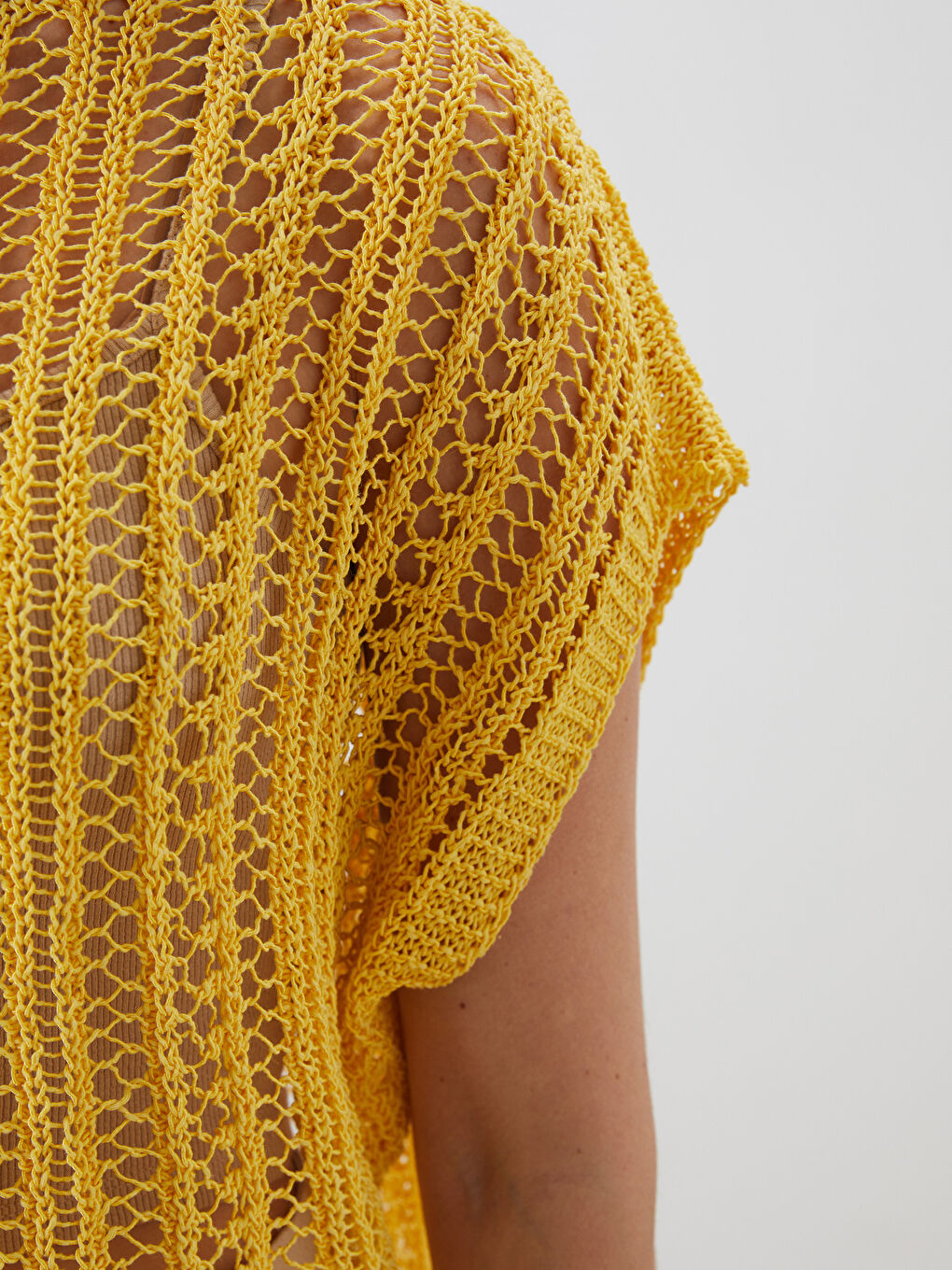 Crew Neck Hole-Knitted Women's Knitwear Sweater Vest -S5Q636Z8-CRK
