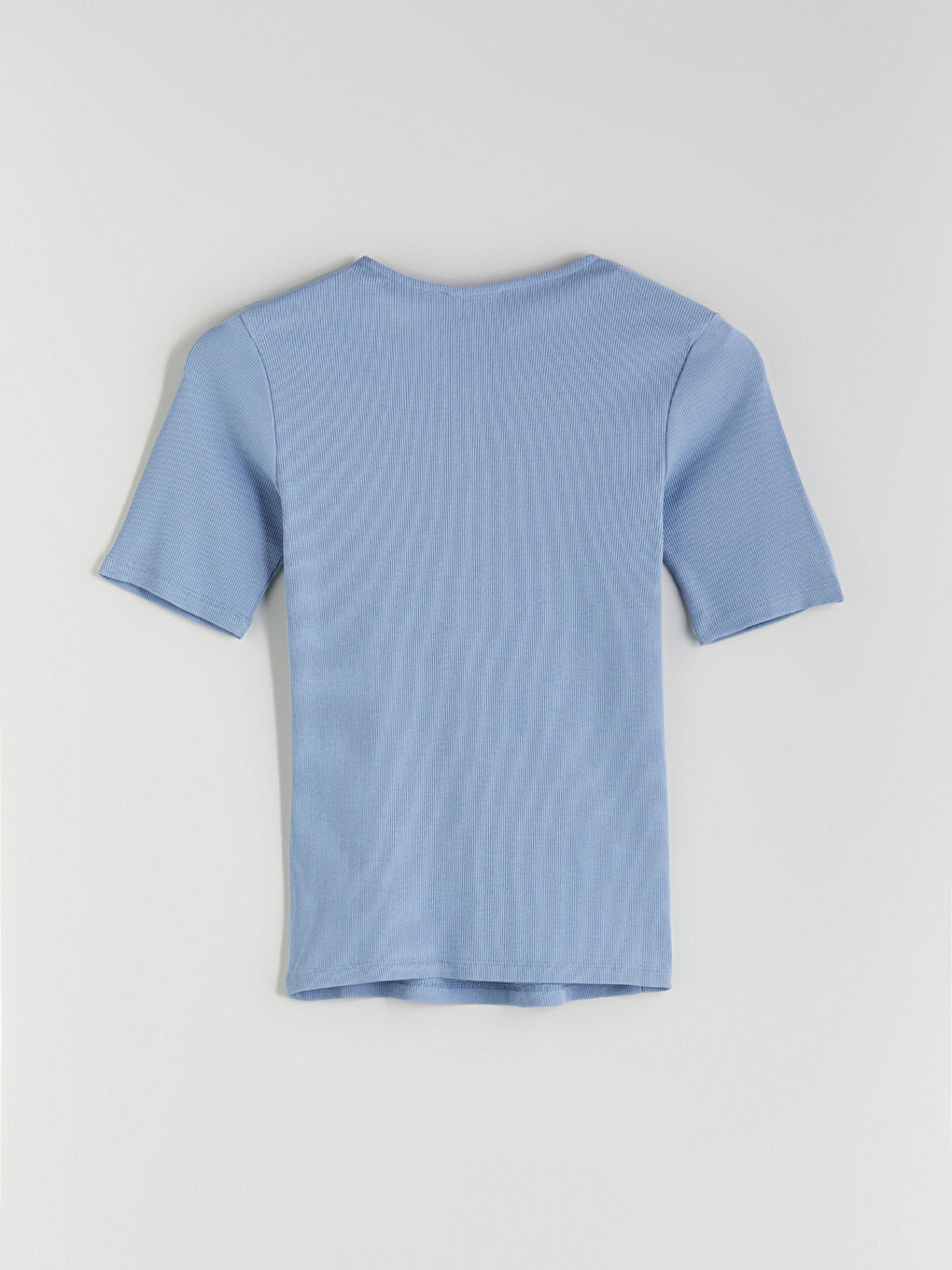 Crew Neck Textured Women's T-Shirt -S5Q641Z8-QZA
