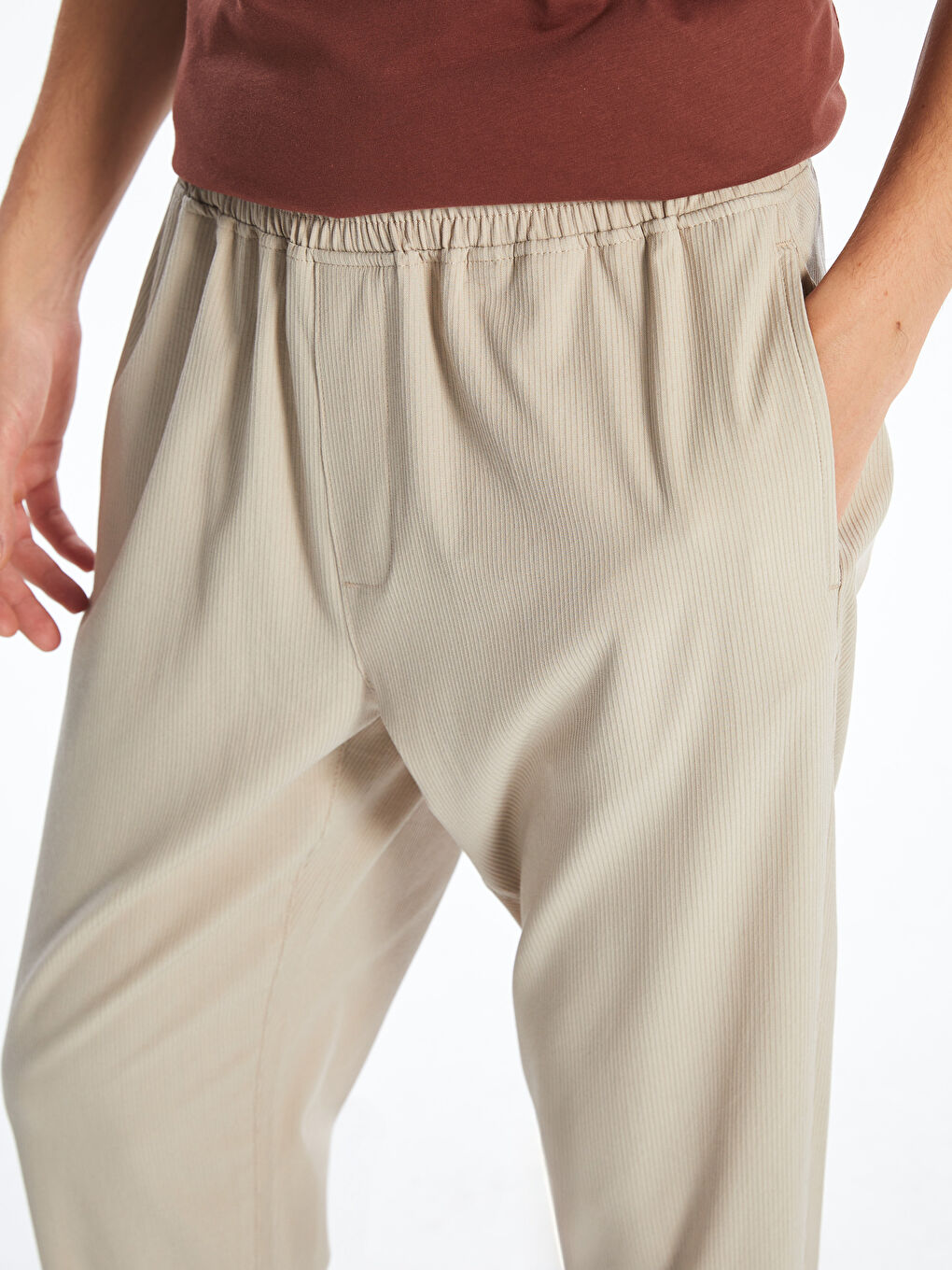 XSIDE Standard Fit Dobby Fabric Men's Trousers -S5Q658Z8-HZZ