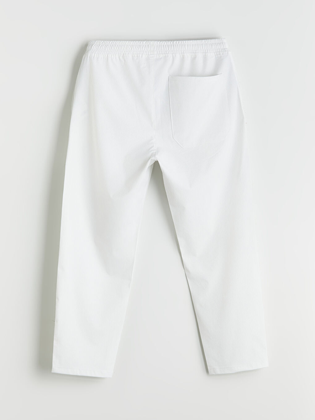 Ekru Standart Kalıp Armürlü Erkek Pantolon-5