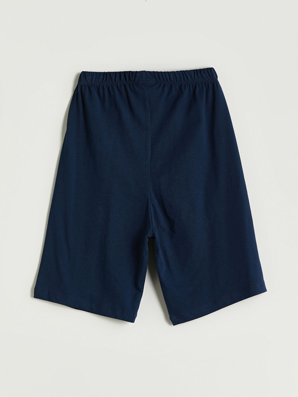 Lacivert Beli Lastikli Erkek Çocuk Pijama Şort-2